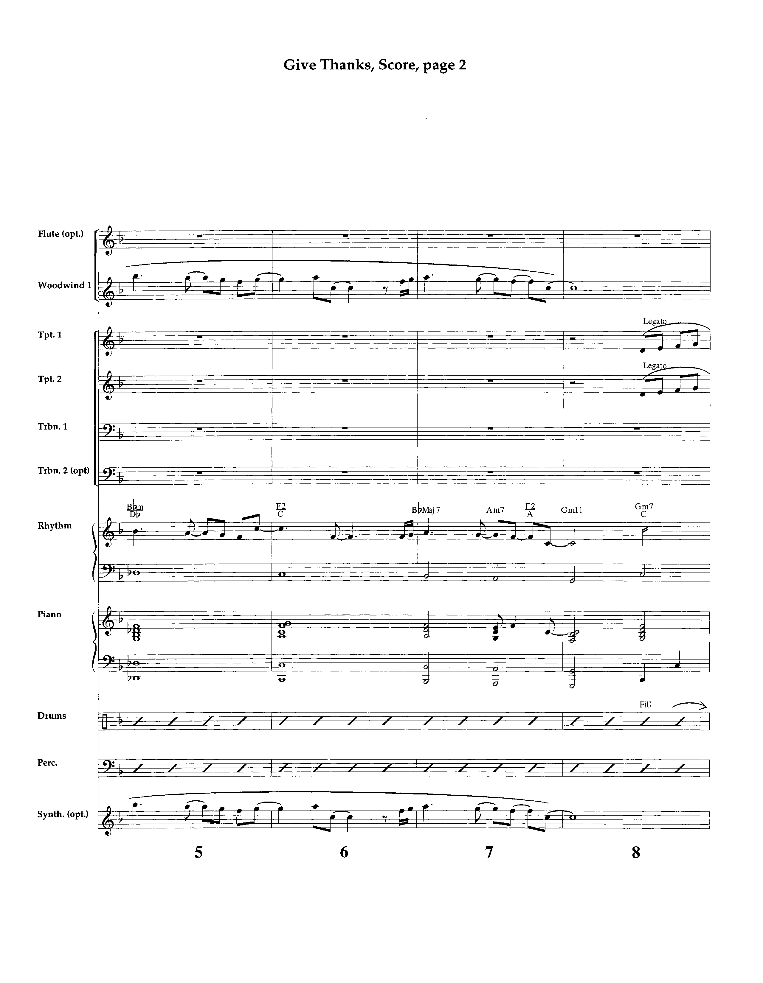 Give Thanks (Instrumental) Orchestration (Lifeway Worship / Arr. Richard Kingsmore)