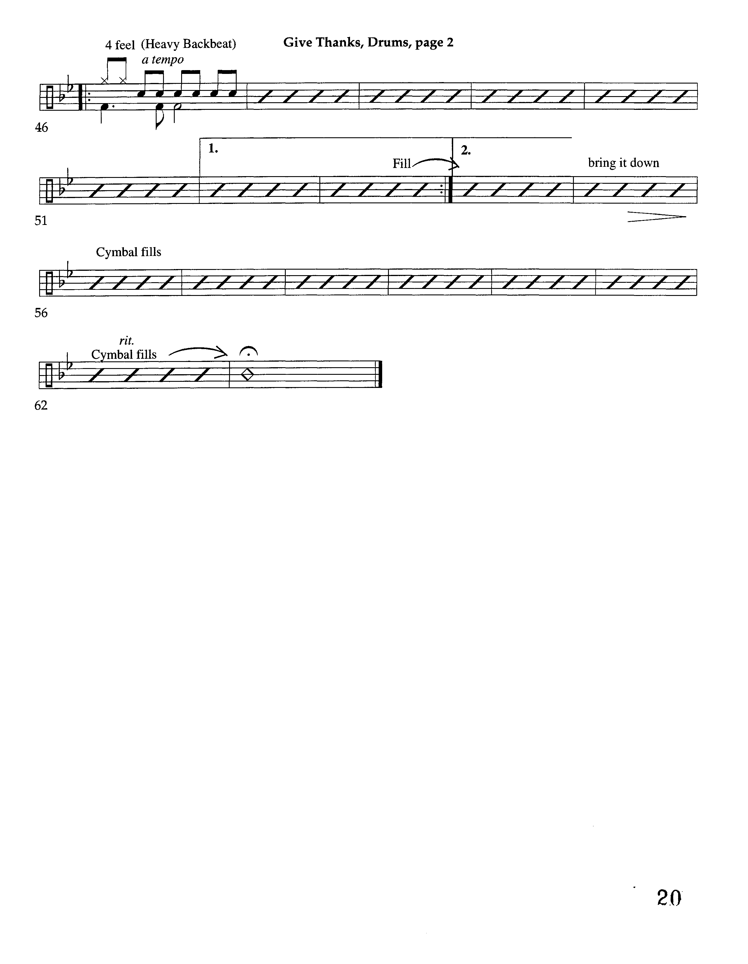 Give Thanks (Instrumental) Drum Set (Lifeway Worship / Arr. Richard Kingsmore)