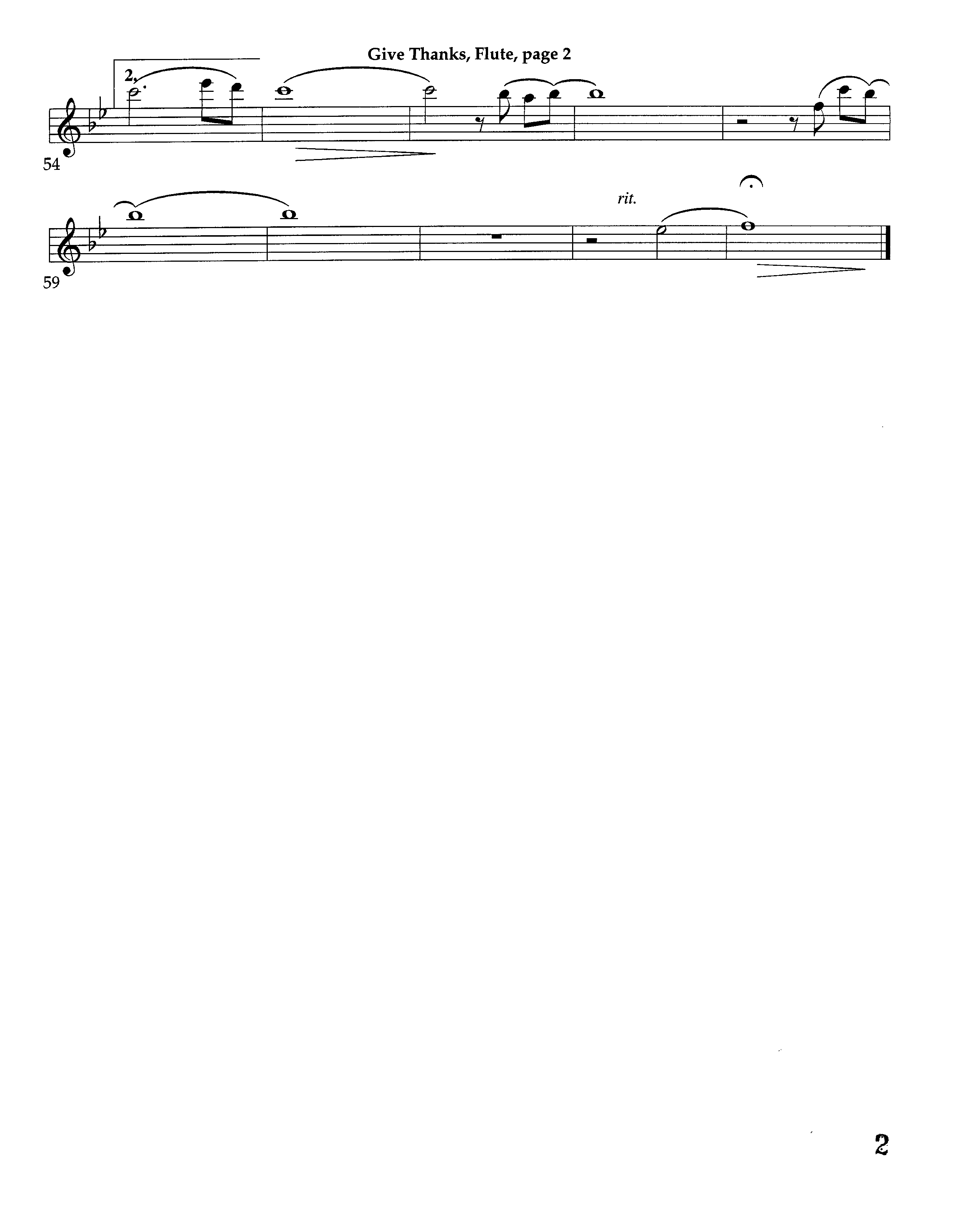 Give Thanks (Instrumental) Flute (Lifeway Worship / Arr. Richard Kingsmore)