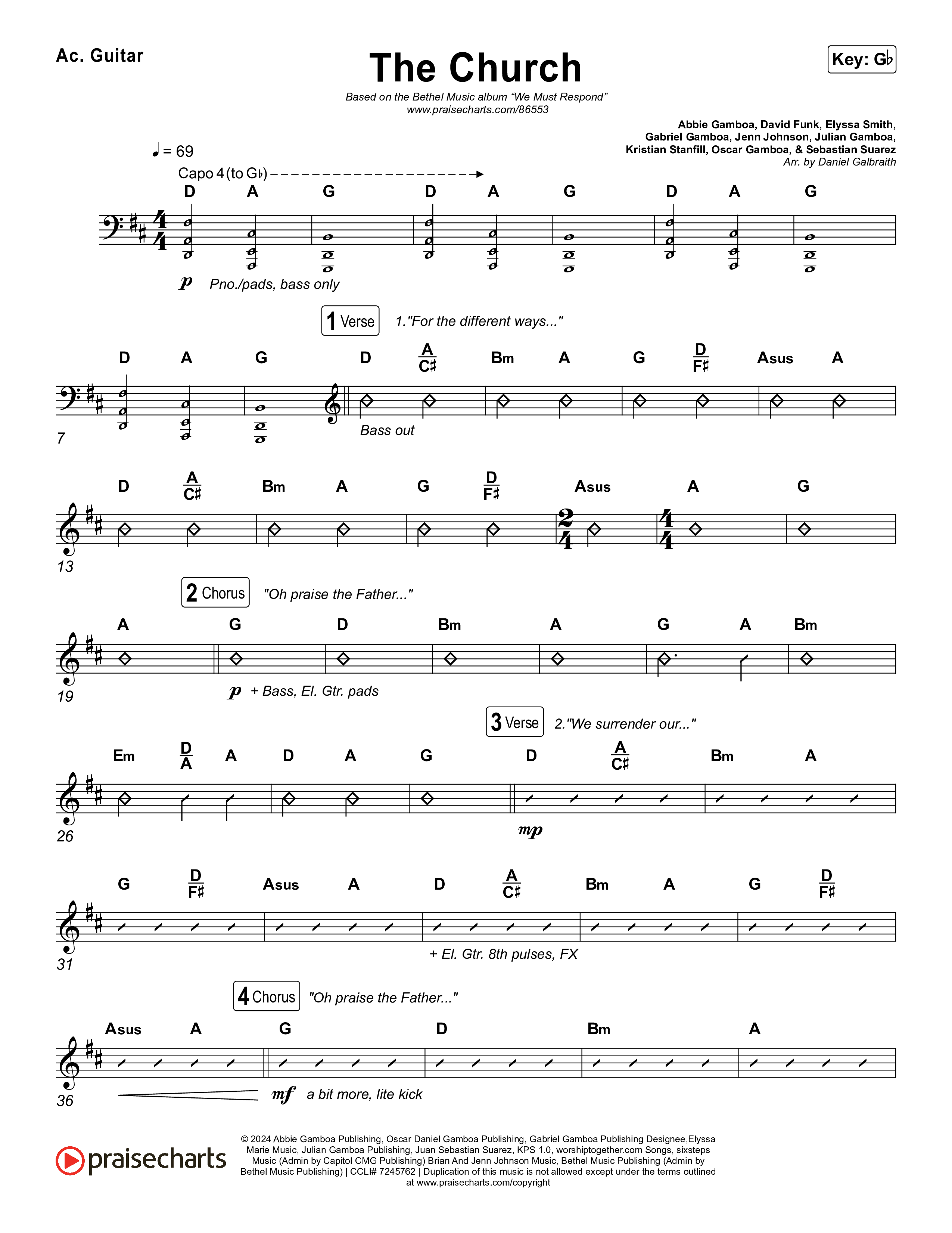 The Church (Live) Acoustic Guitar (Bethel Music)