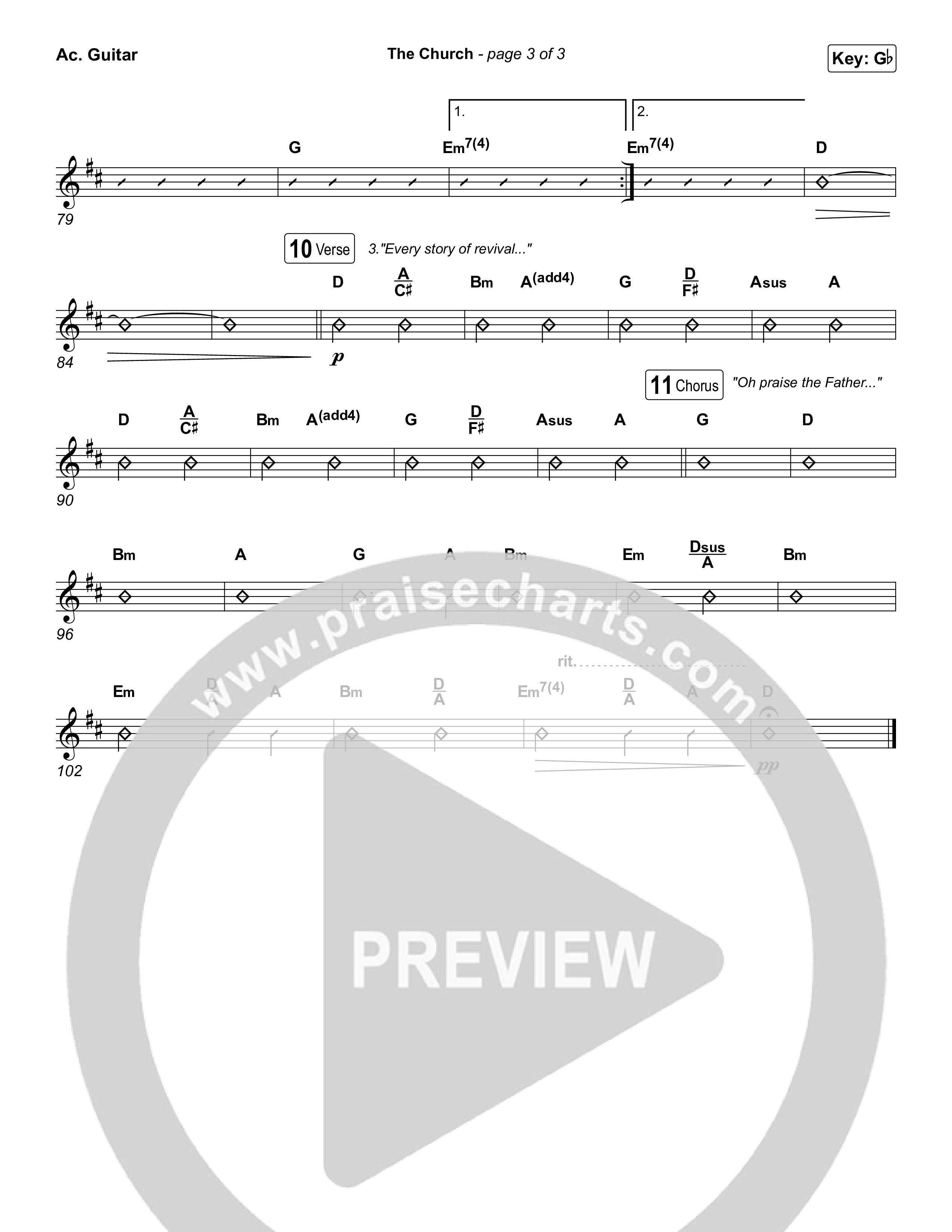 The Church (Live) Acoustic Guitar (Bethel Music)