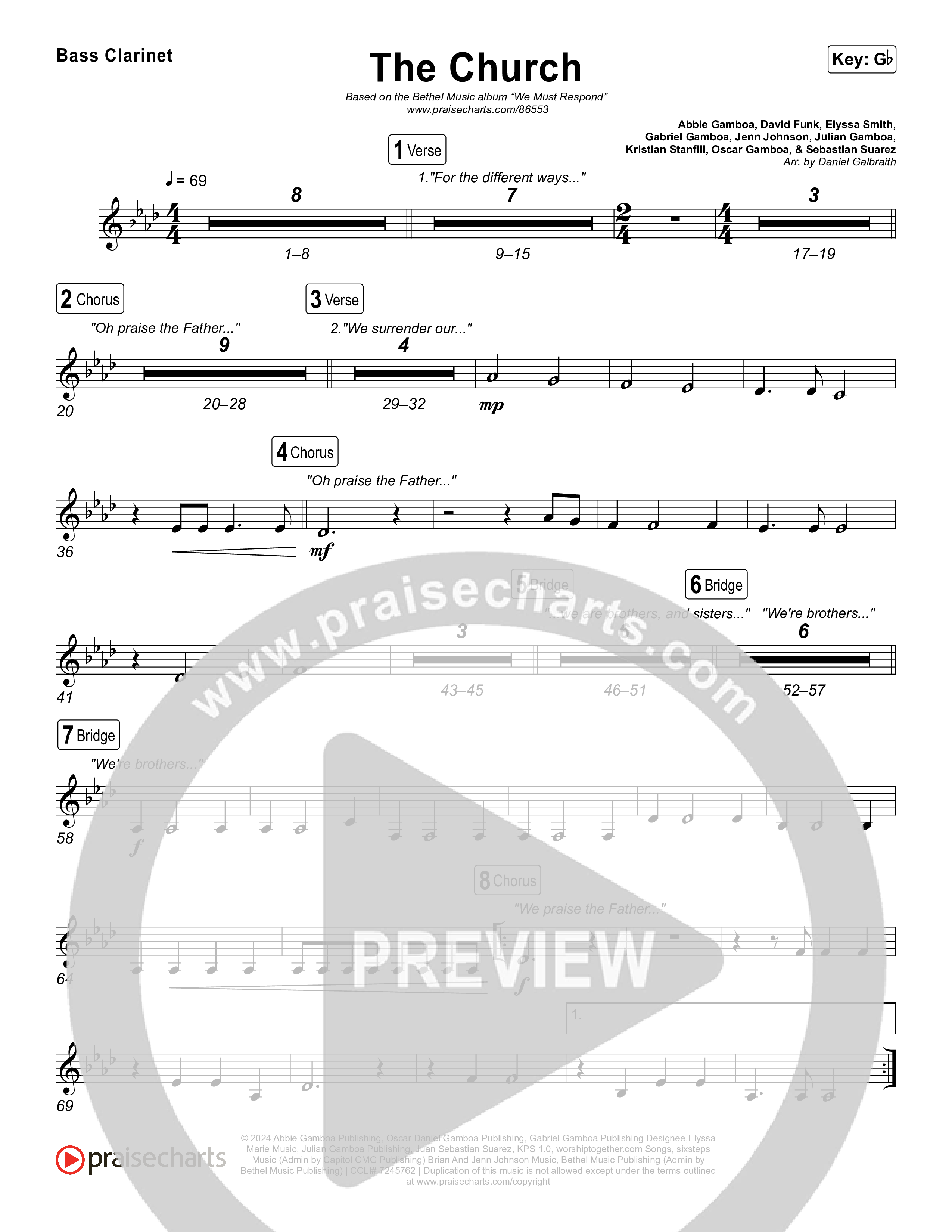 The Church (Live) Clarinet 1,2 (Bethel Music)