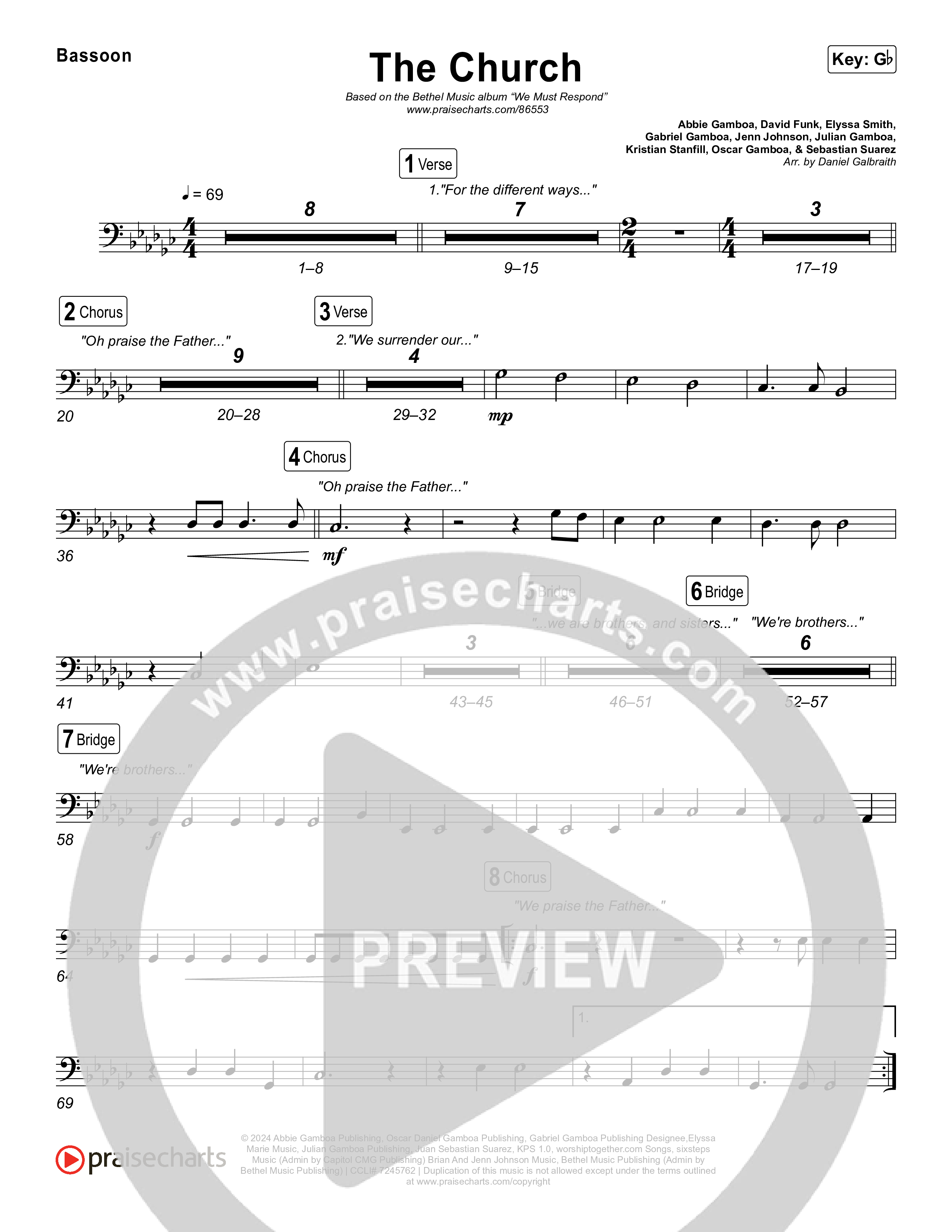 The Church (Live) Bassoon (Bethel Music)