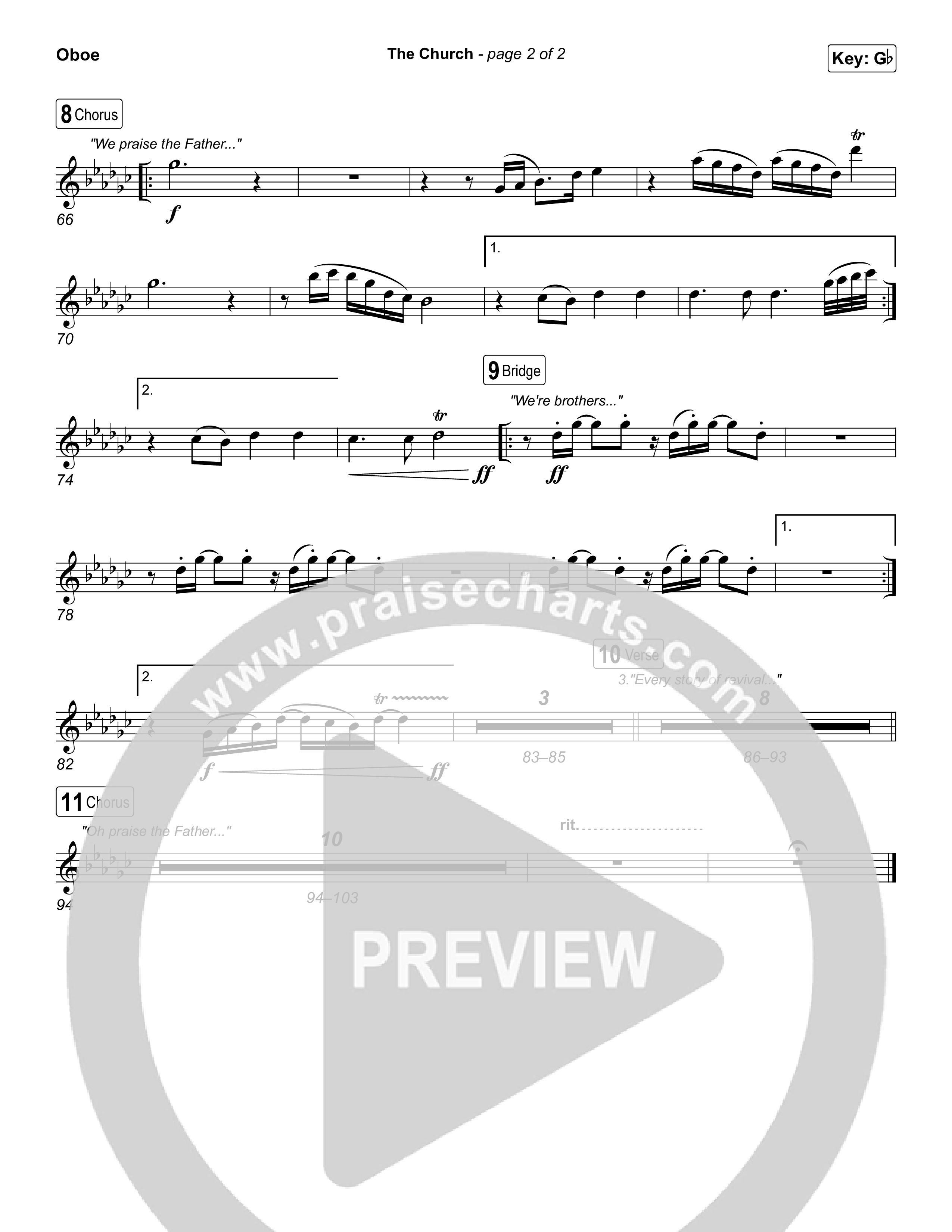 The Church (Live) Oboe (Bethel Music)