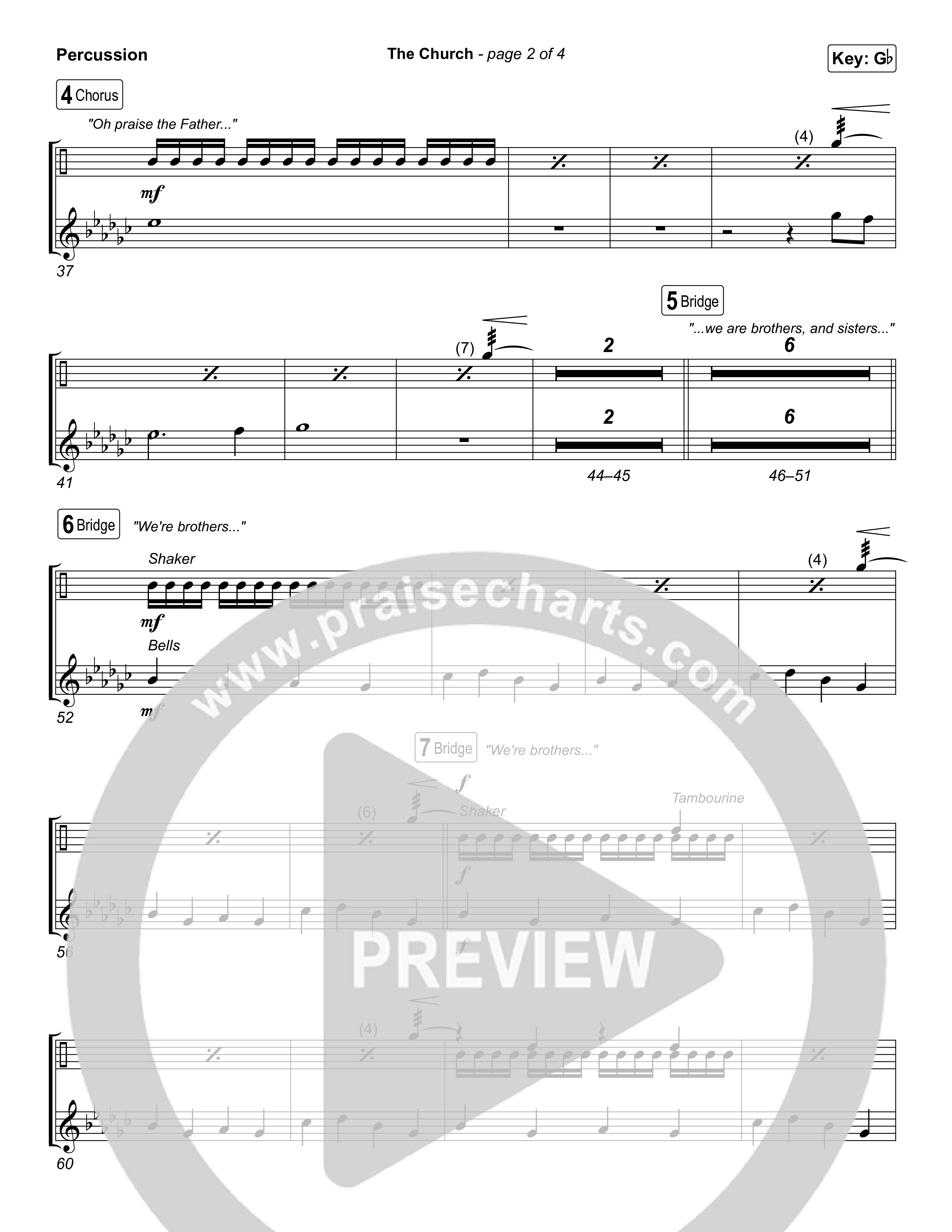 The Church (Live) Percussion (Bethel Music)