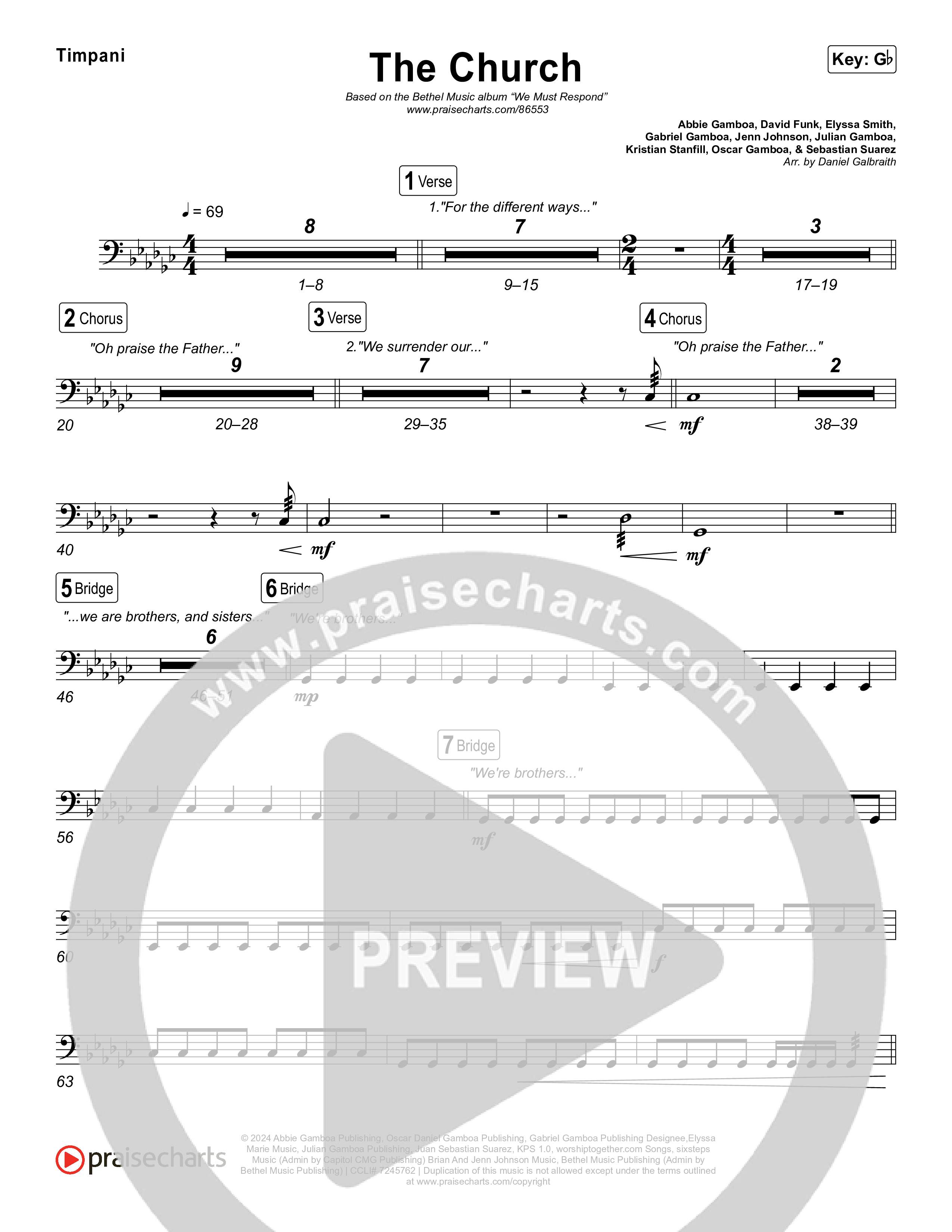 The Church (Live) Timpani (Bethel Music)