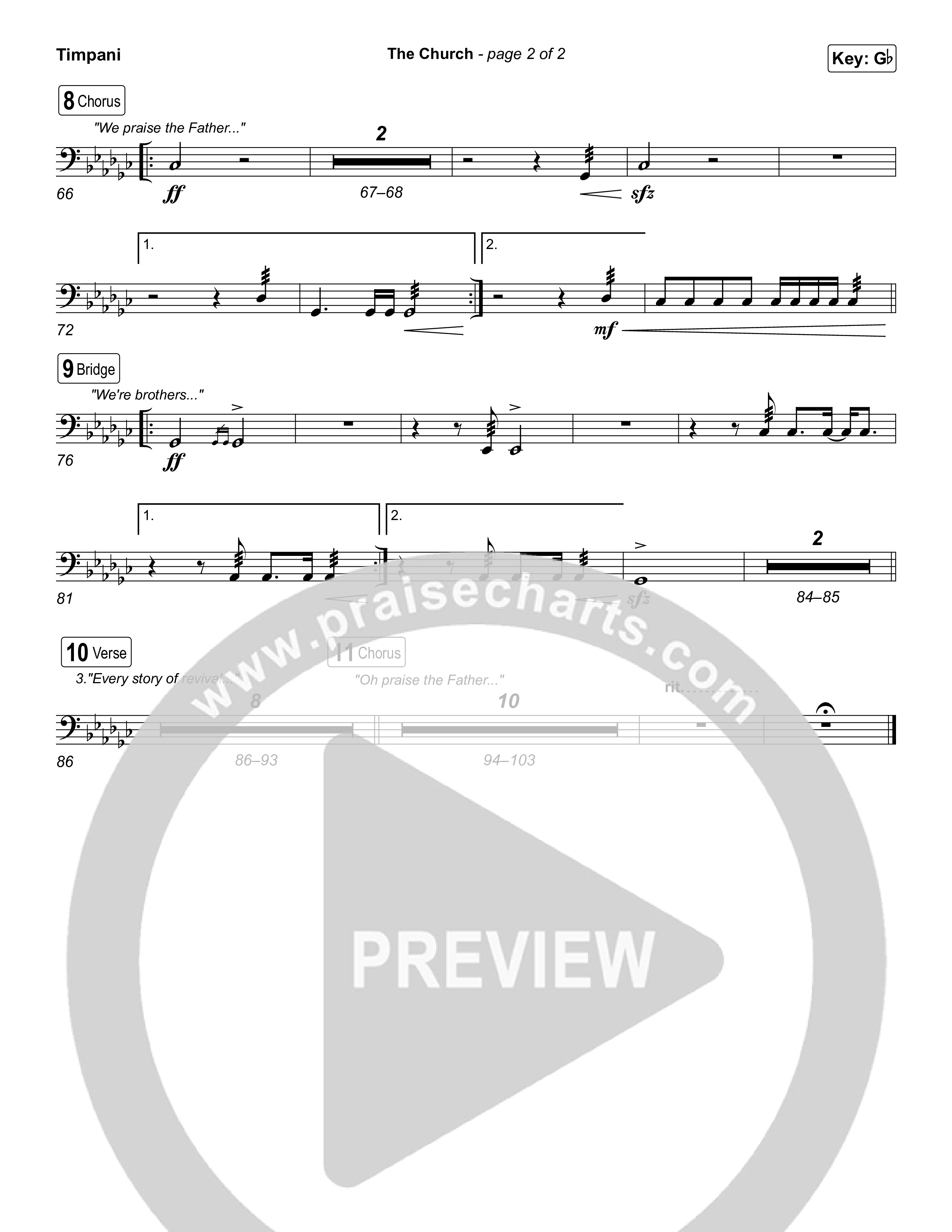 The Church (Live) Timpani (Bethel Music)