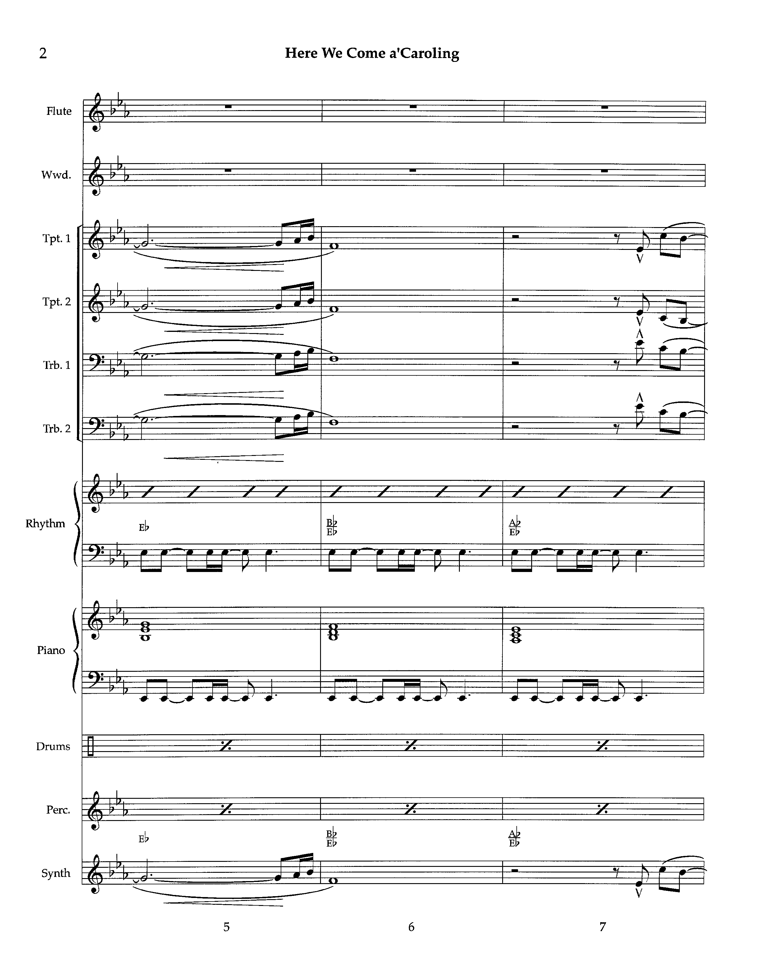 Here We Come A'Caroling (Instrumental) Orchestration (Lifeway Worship / Arr. Richard Kingsmore)