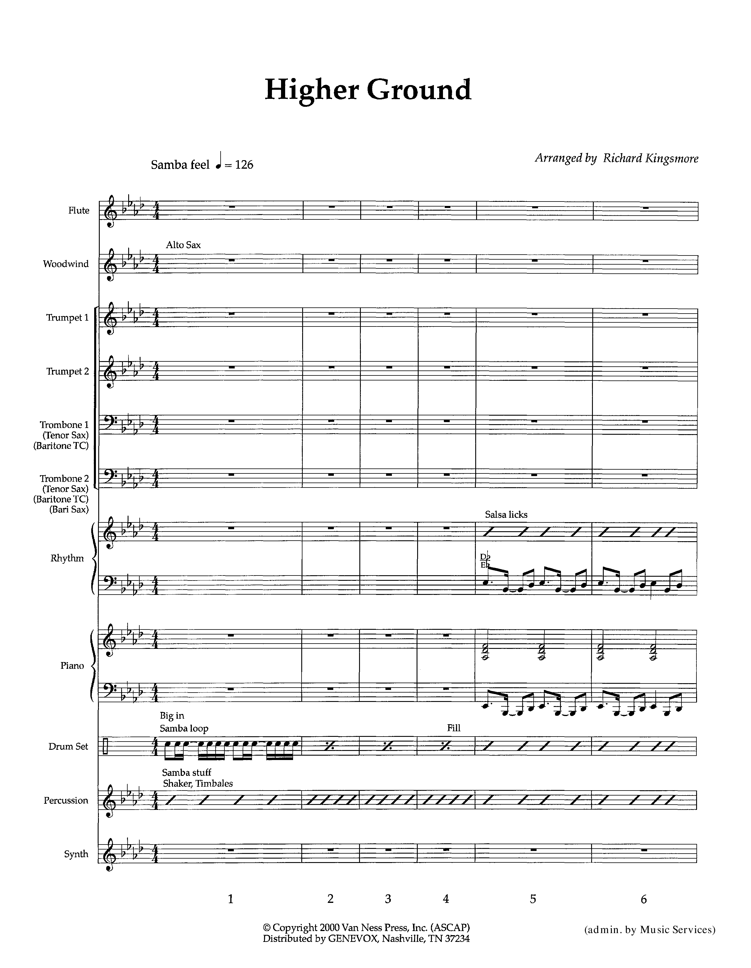 Higher Ground (Instrumental) Orchestration (Lifeway Worship / Arr. Richard Kingsmore)