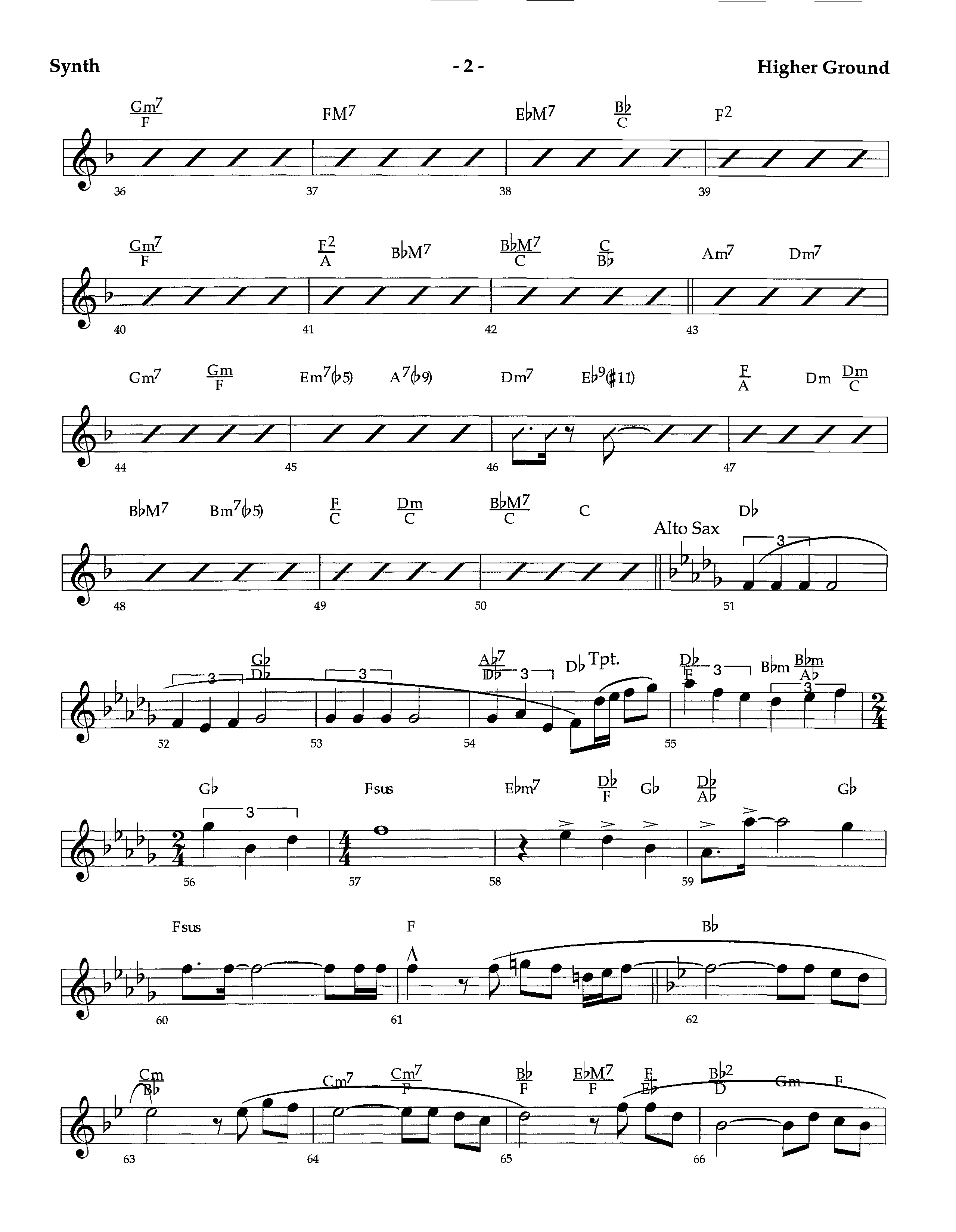 Higher Ground (Instrumental) Synth (Lifeway Worship / Arr. Richard Kingsmore)