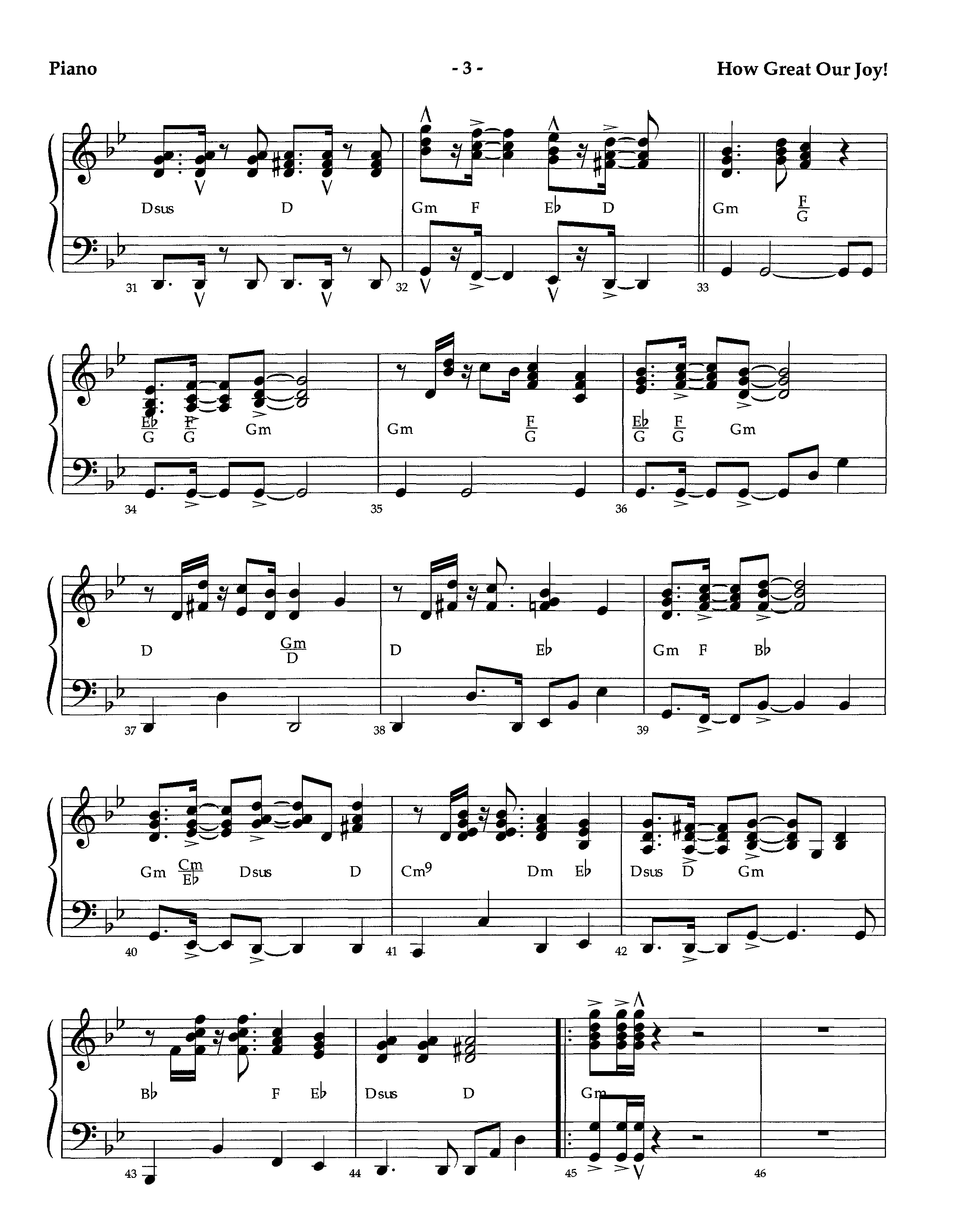 How Great Our Joy (Instrumental) Piano Sheet (Lifeway Worship / Arr. Richard Kingsmore)