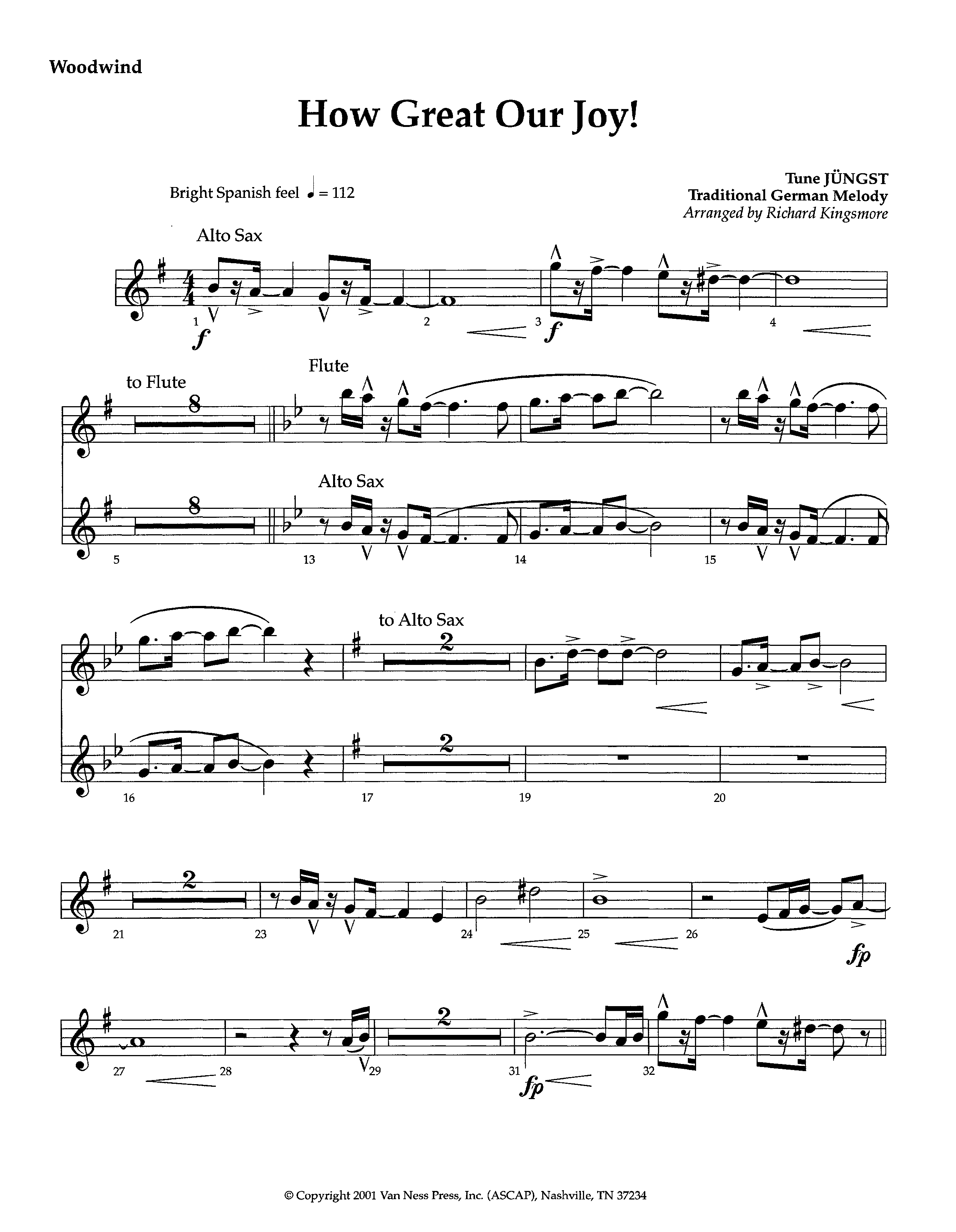 How Great Our Joy (Instrumental) Winds (Lifeway Worship / Arr. Richard Kingsmore)