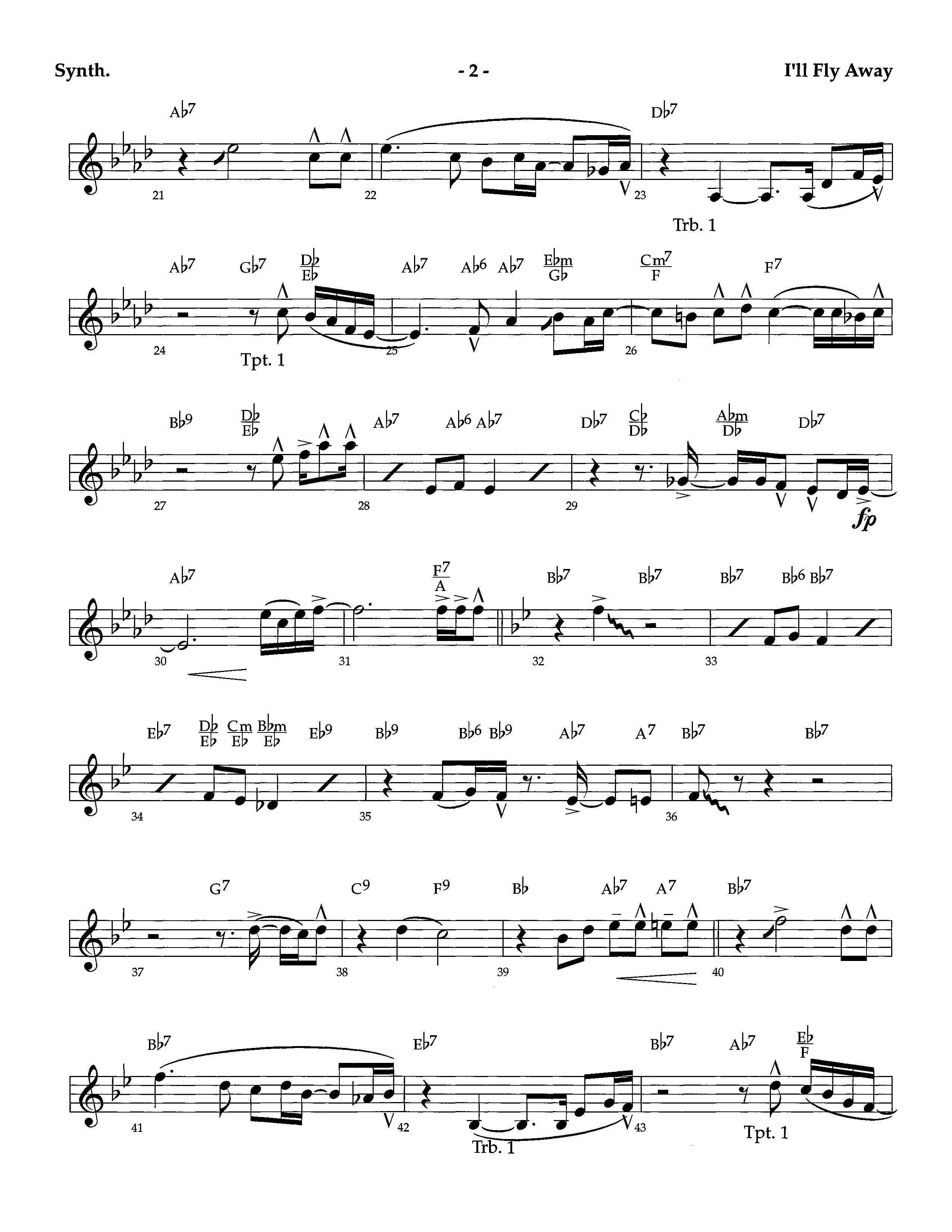 I'll Fly Away (Instrumental) Synth (Lifeway Worship / Arr. Richard Kingsmore)