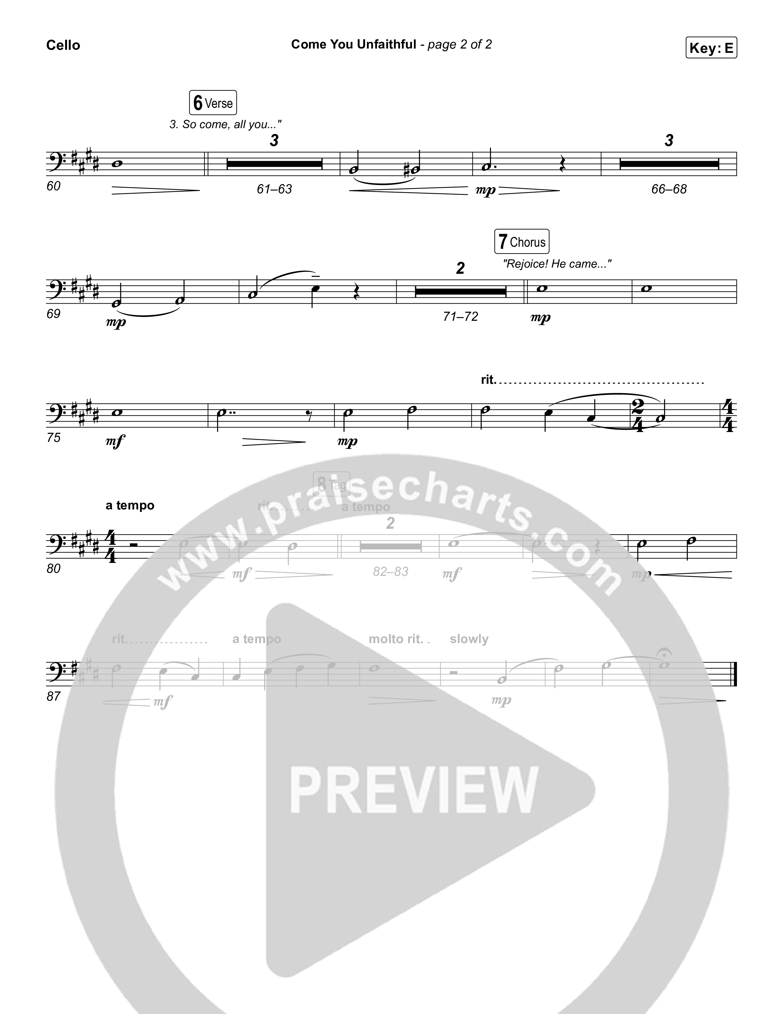 Come You Unfaithful Cello (Michael Boggs)