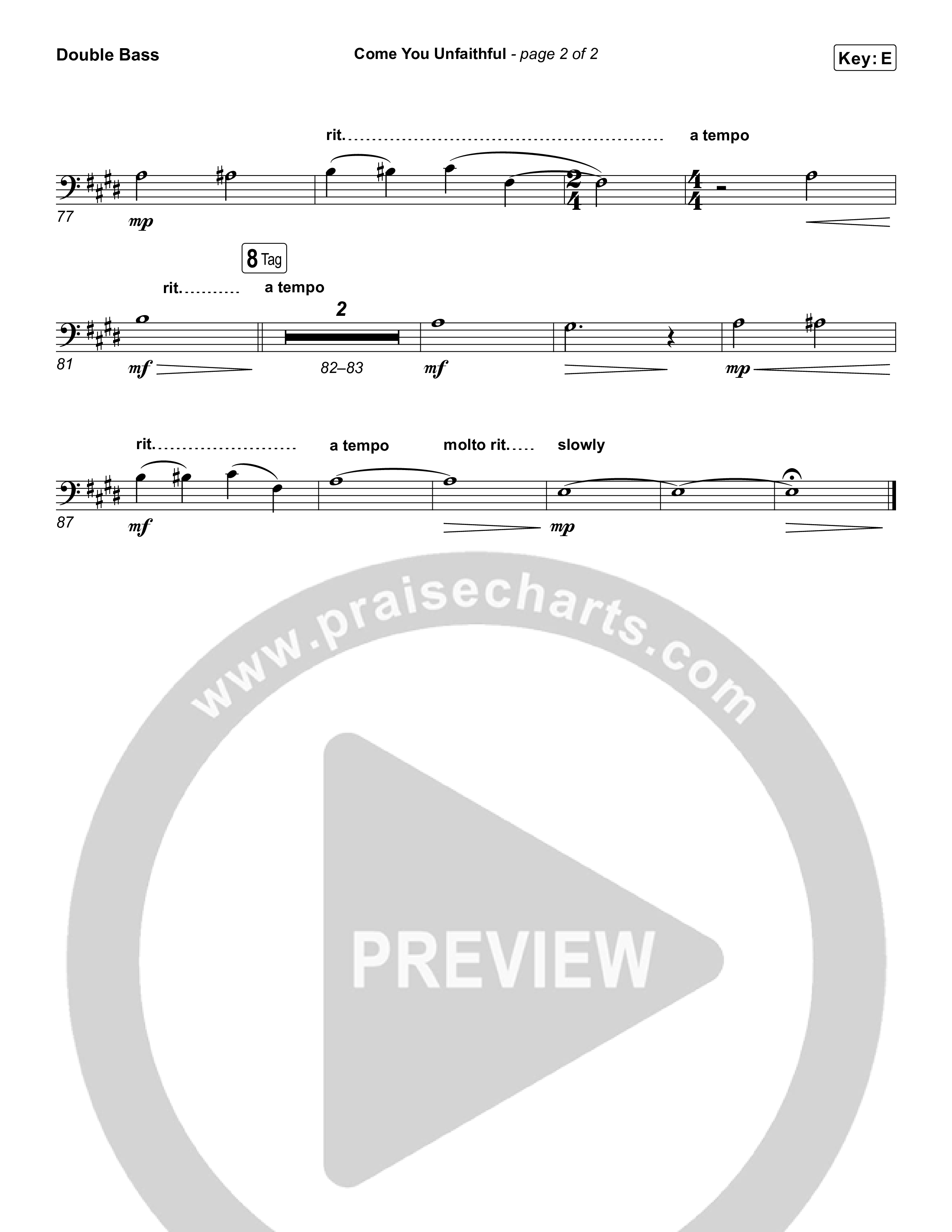 Come You Unfaithful String Bass (Michael Boggs)