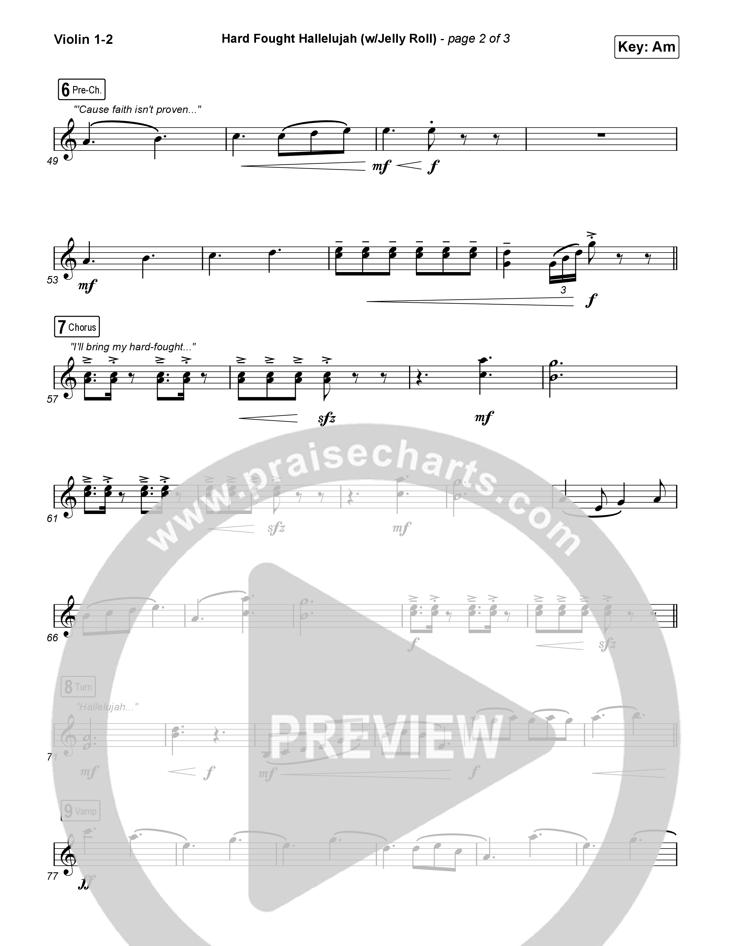 Hard Fought Hallelujah (with Jelly Roll) String Pack (Brandon Lake / Jelly Roll)