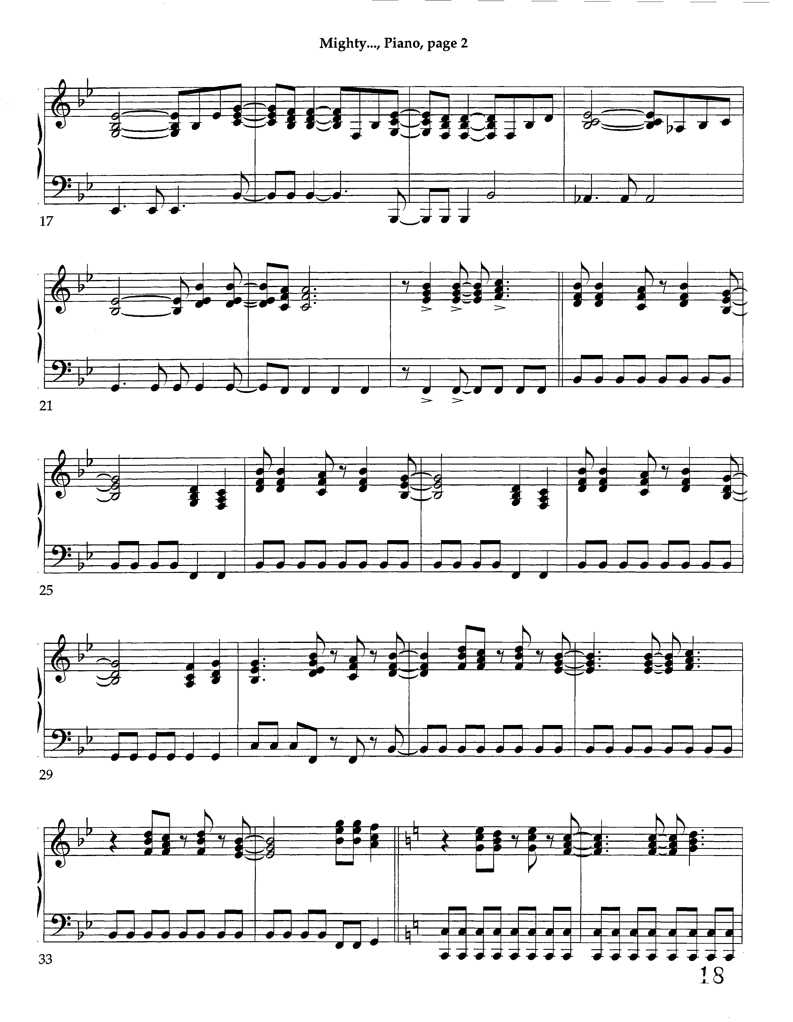 Mighty Is Our God (Instrumental) Piano Sheet (Lifeway Worship / Arr. Richard Kingsmore)