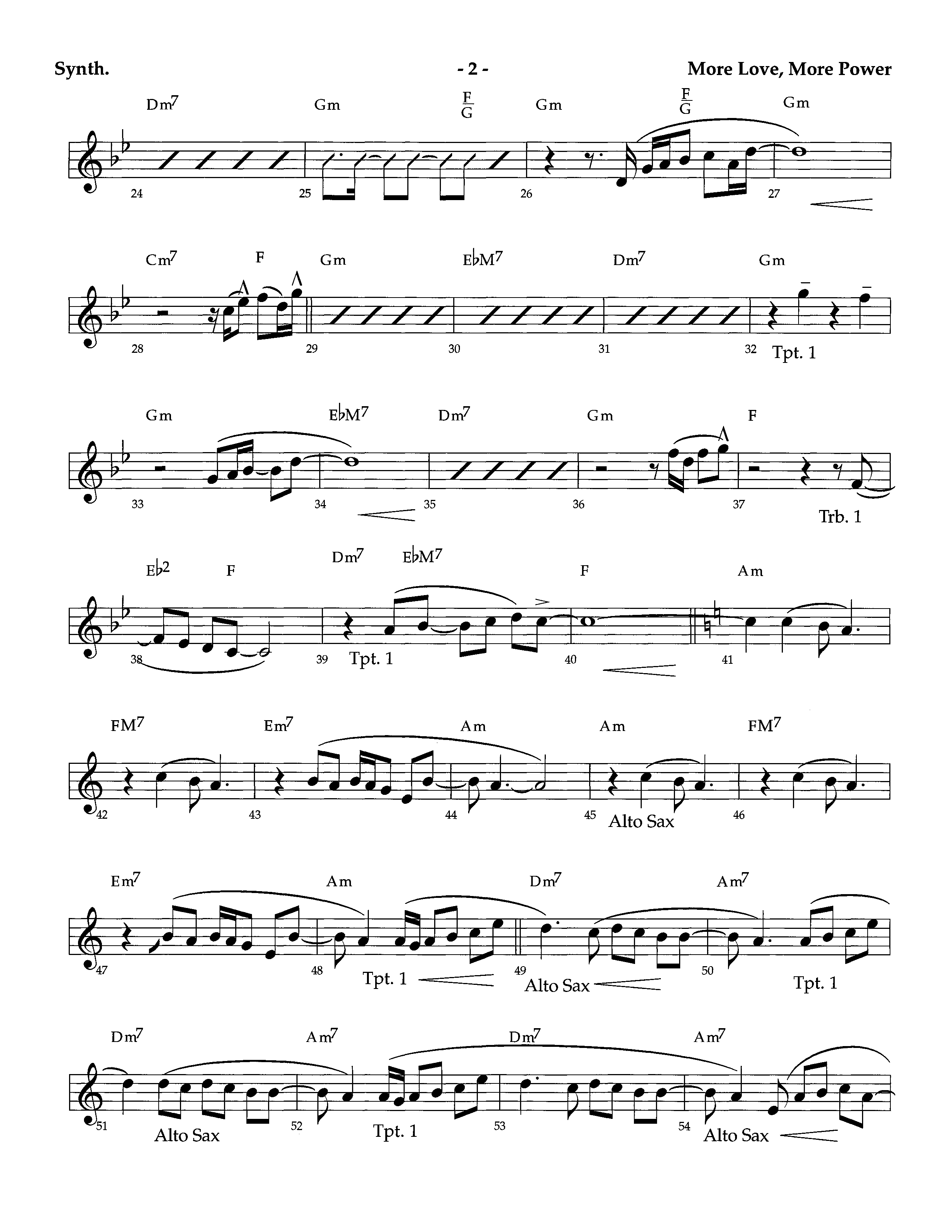 More Love More Power (Instrumental) Synth (Lifeway Worship / Arr. Richard Kingsmore)