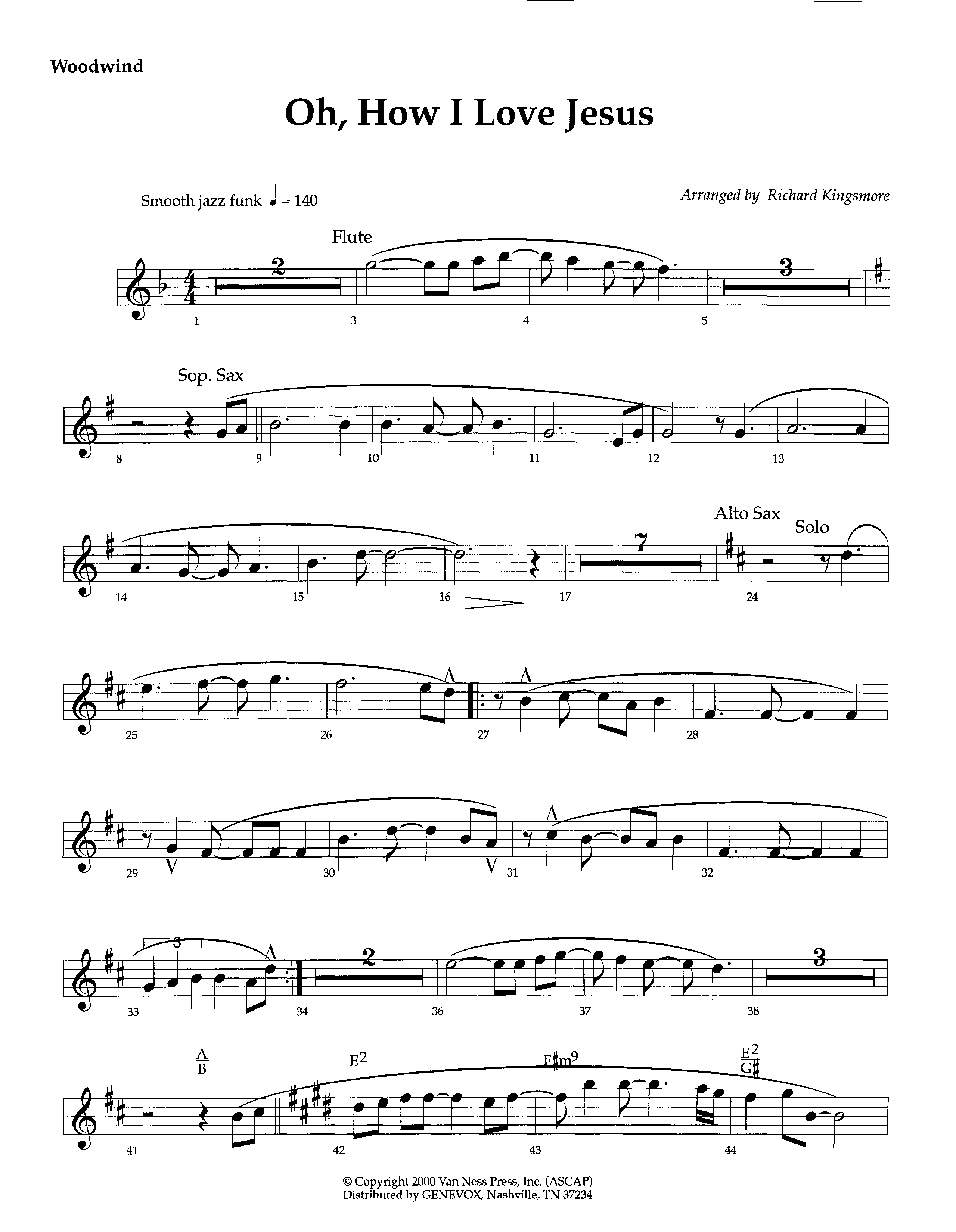 Oh How I Love Jesus (Instrumental) Winds (Lifeway Worship / Arr. Richard Kingsmore)