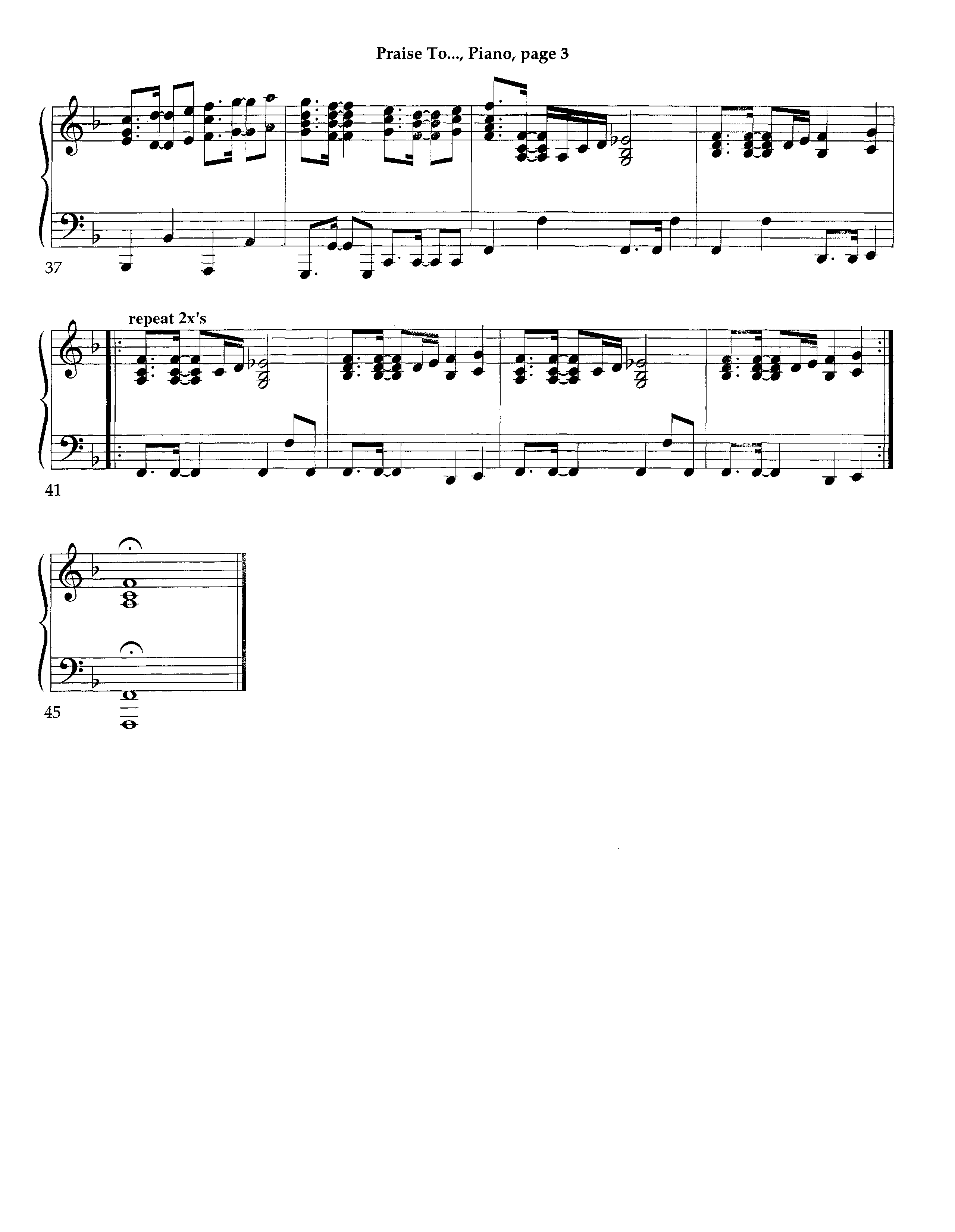 Praise To The Lord (Instrumental) Piano Sheet (Arr. Richard Kingsmore / Lifeway Worship)