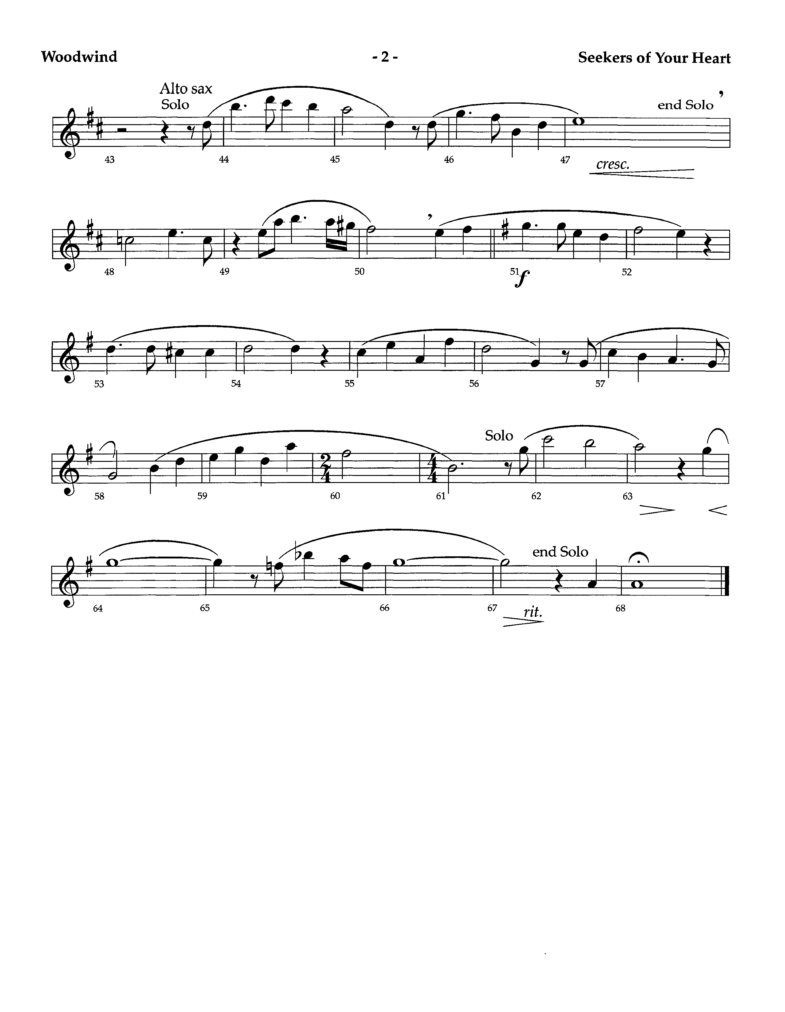 Seekers Of Your Heart (Instrumental) Winds (Lifeway Worship / Arr. Richard Kingsmore)