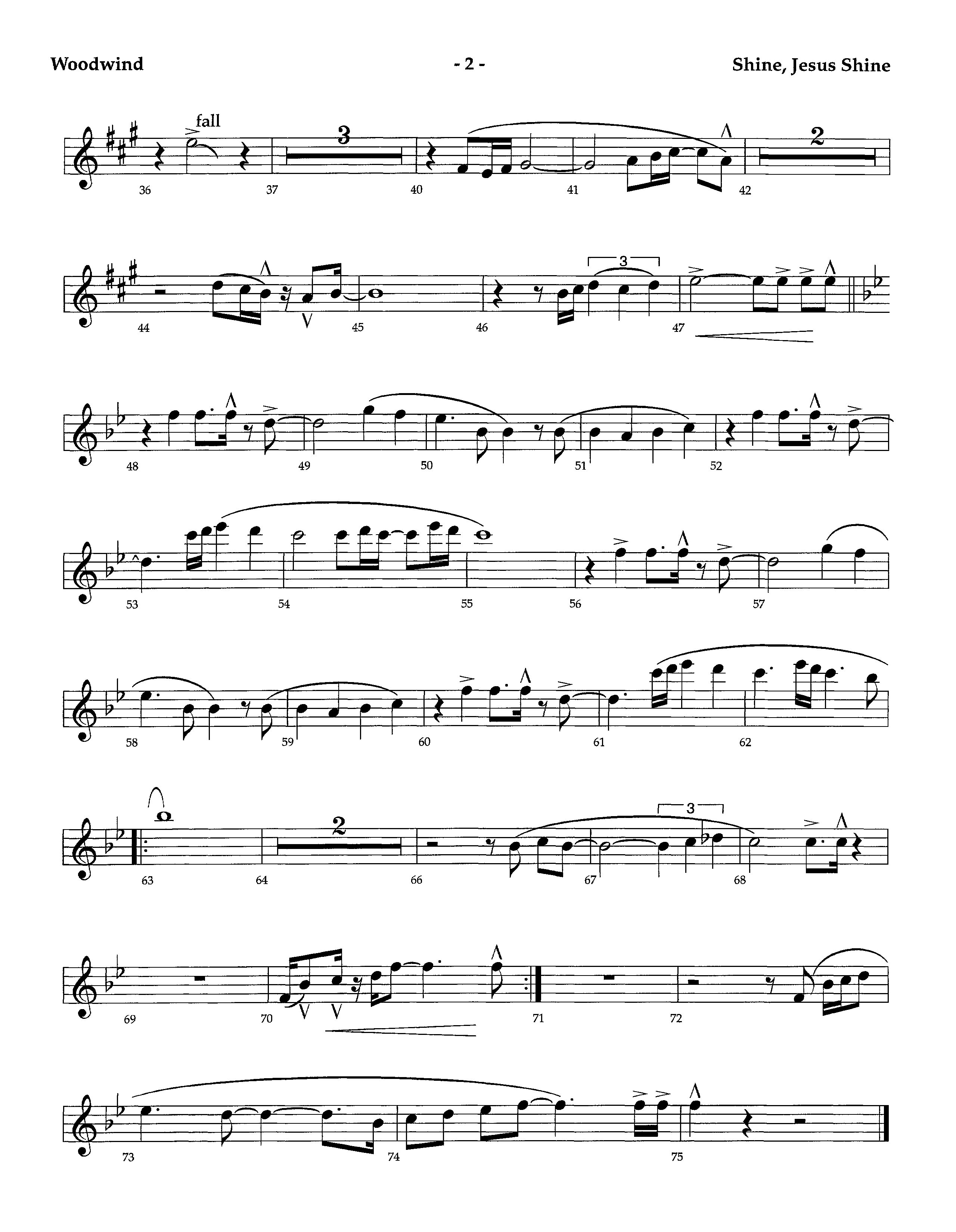 Shine Jesus Shine (Instrumental) Winds (Lifeway Worship / Arr. Richard Kingsmore)