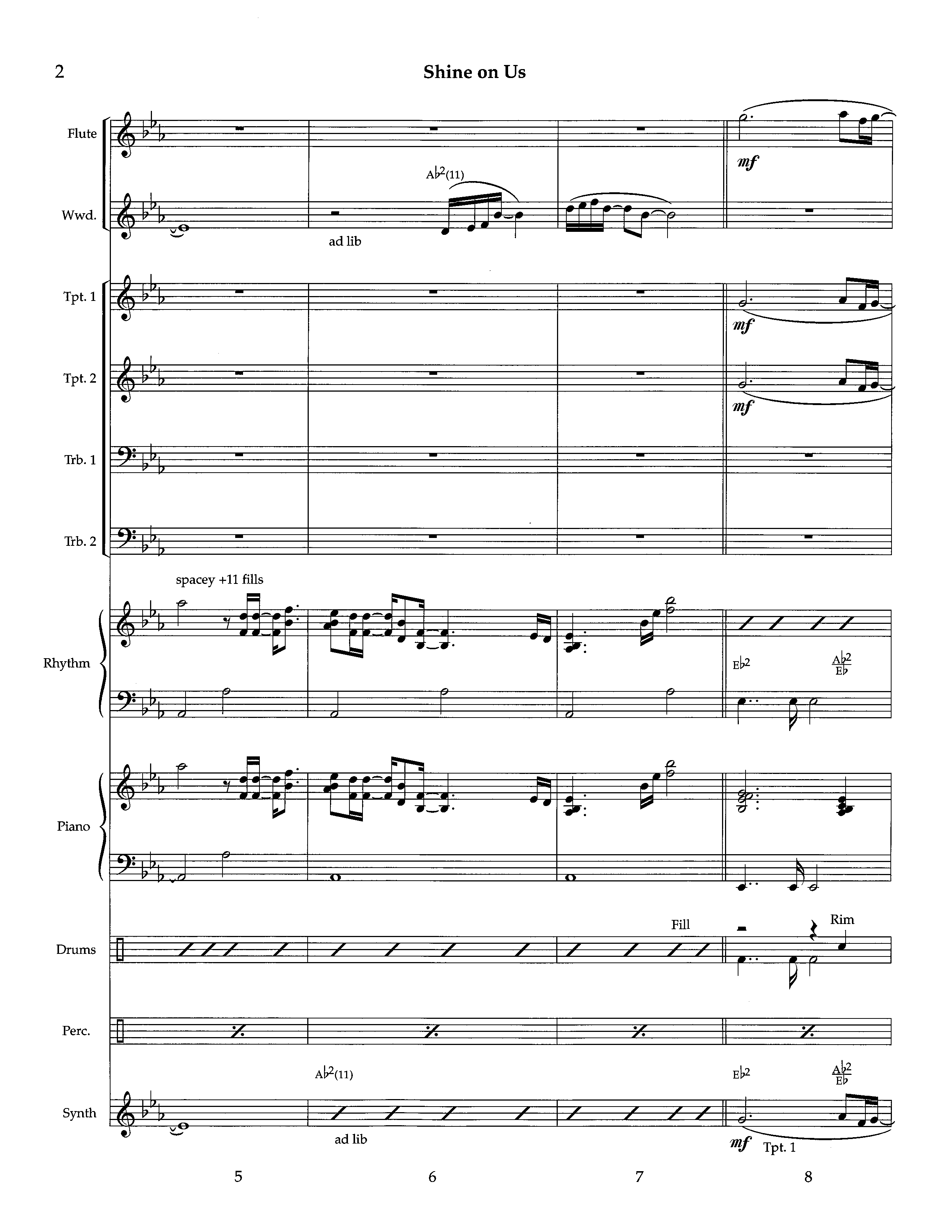 Shine On Us (Instrumental) Orchestration (Lifeway Worship / Arr. Richard Kingsmore)