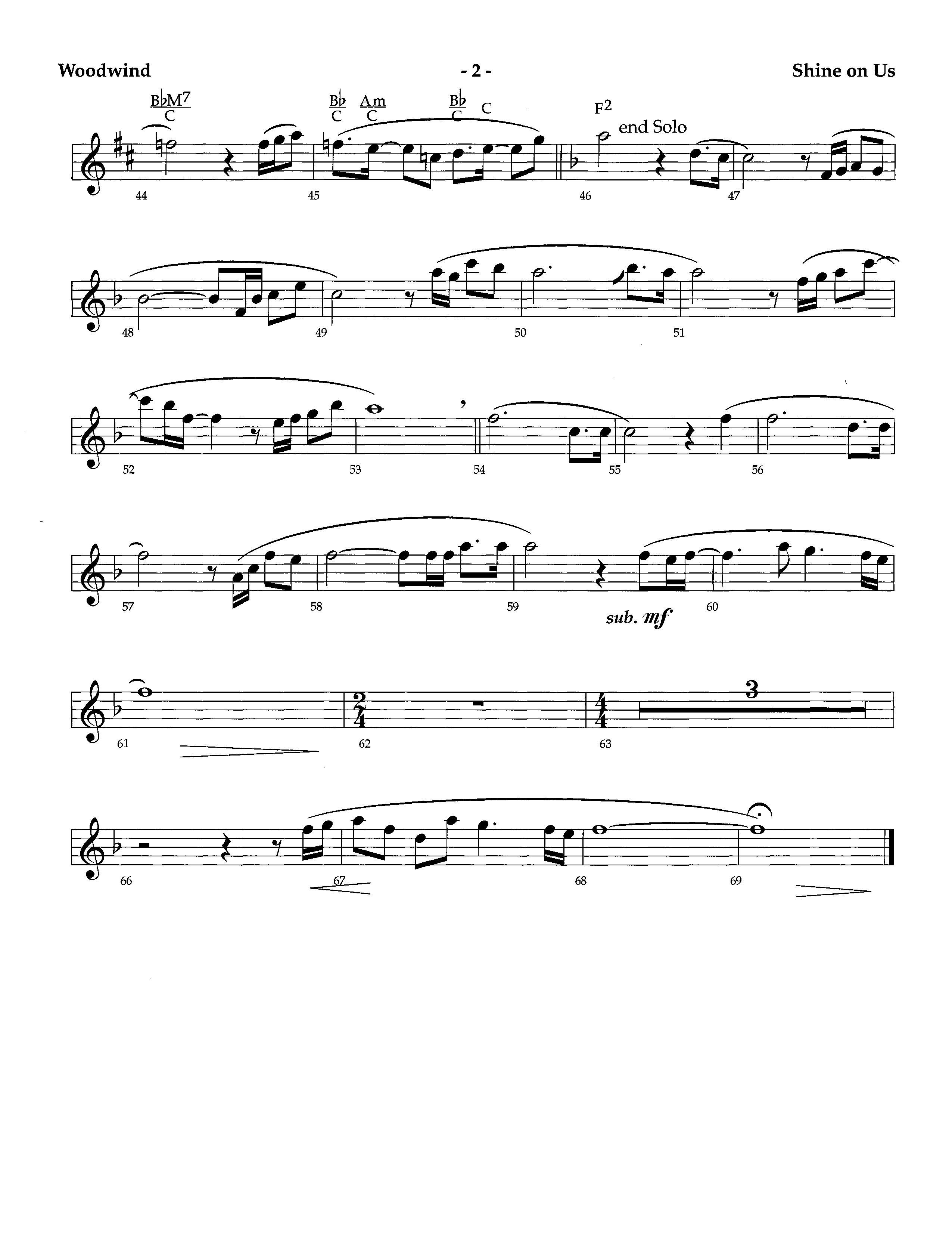 Shine On Us (Instrumental) Winds (Lifeway Worship / Arr. Richard Kingsmore)