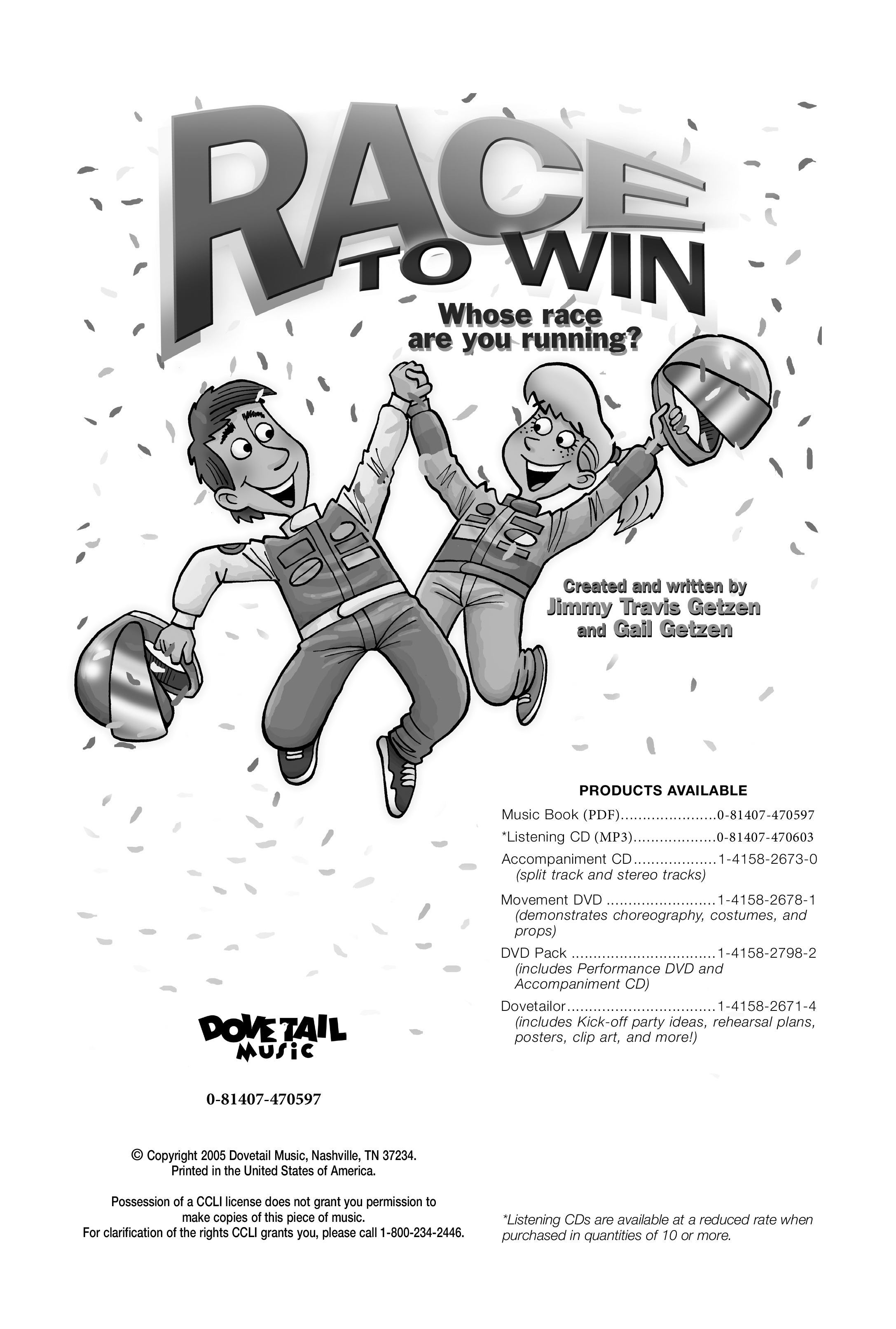 Race To Win (10 Song Choral Collection) Instructions (Lifeway Choral)