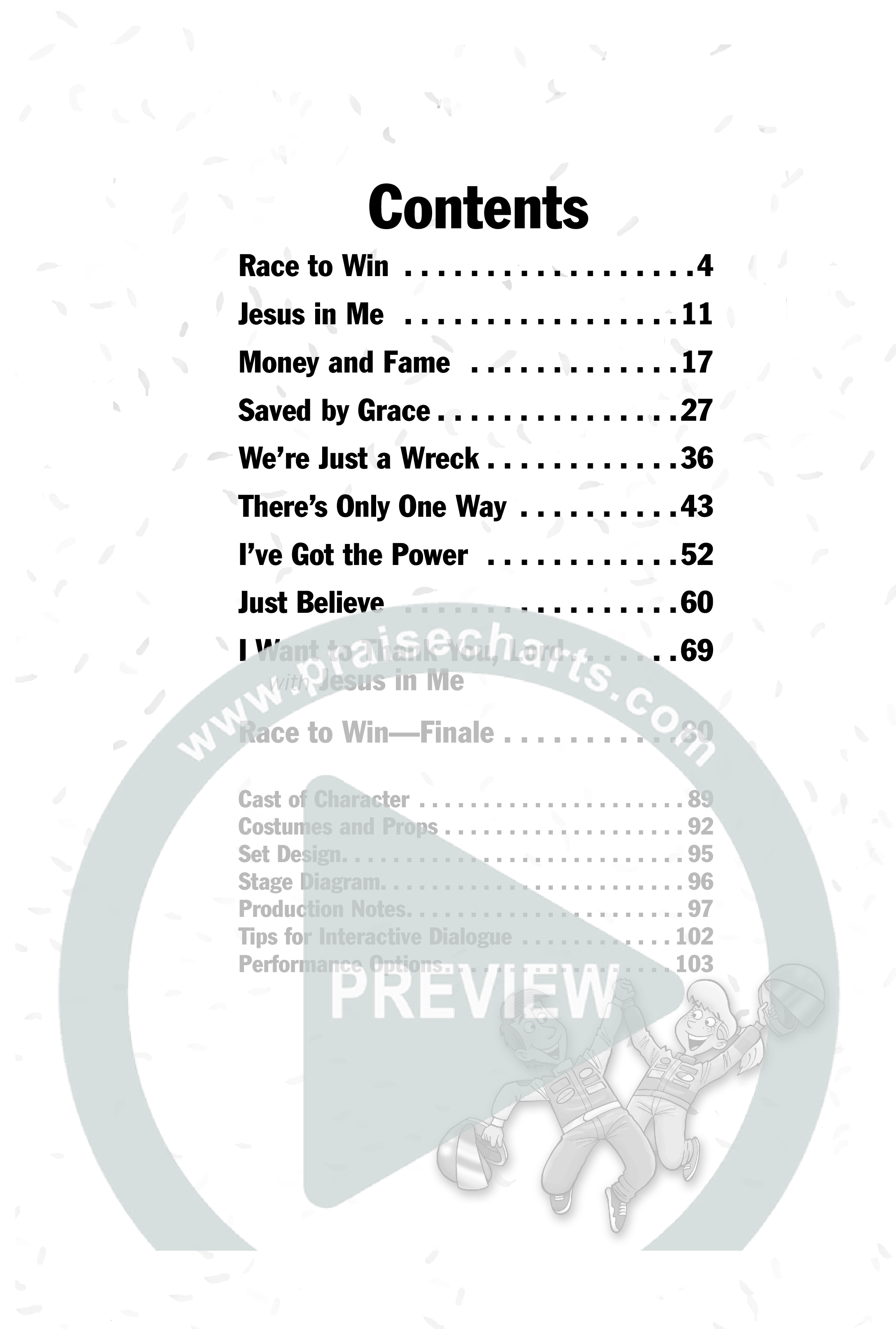 Race To Win (10 Song Choral Collection) Instructions (Lifeway Choral)