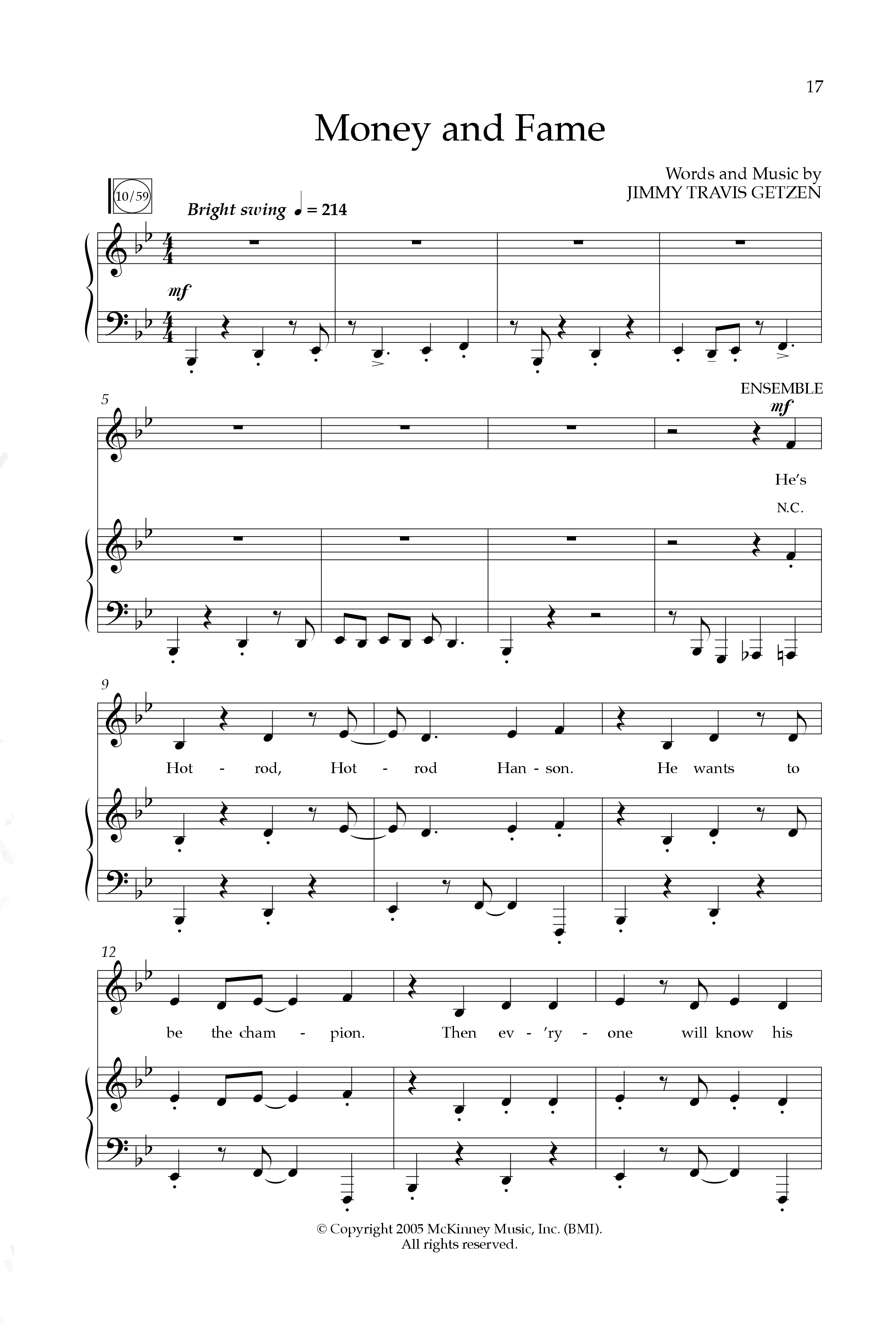 Race To Win (10 Song Choral Collection) Song 3 (Piano SATB) (Lifeway Choral)
