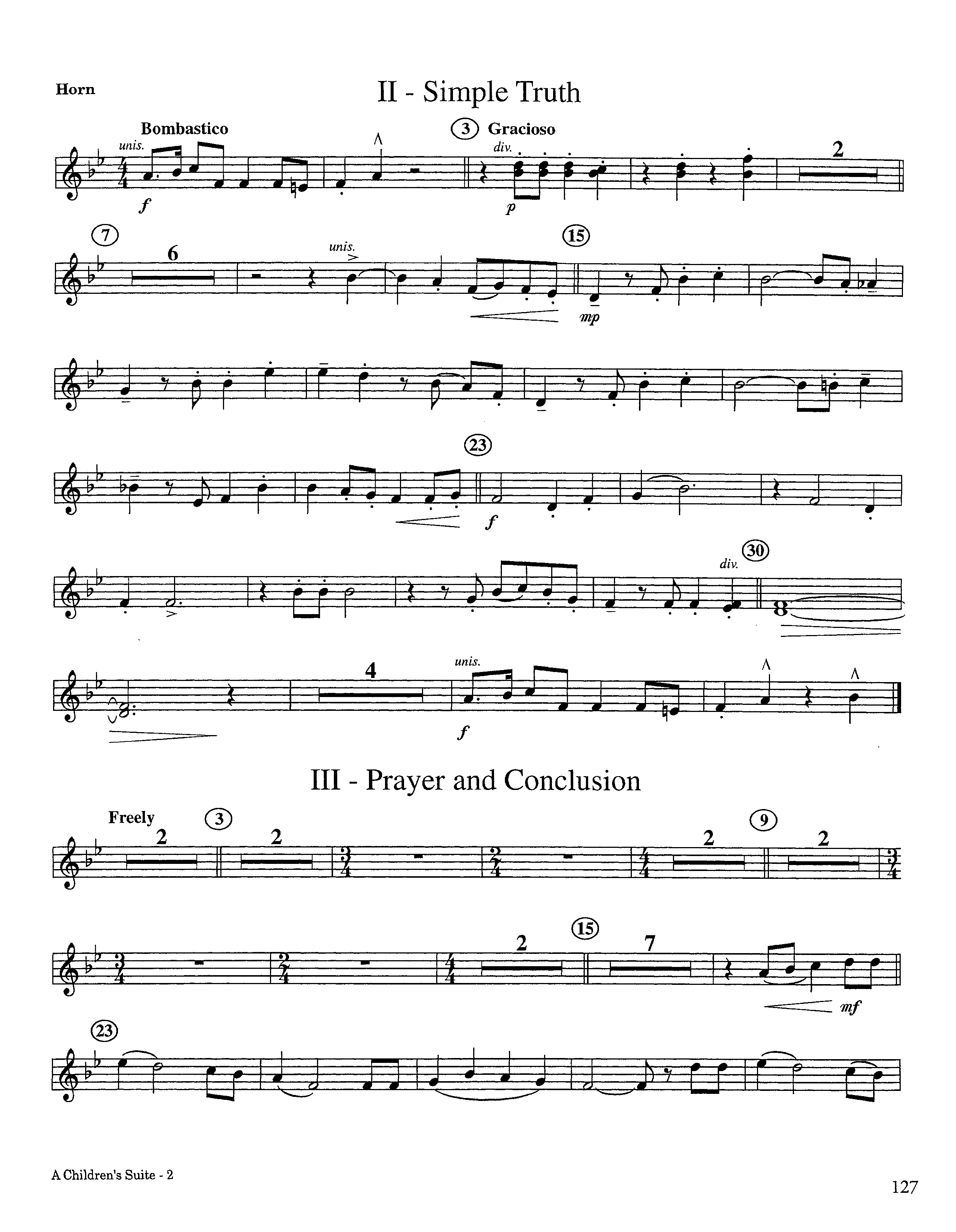 A Children's Suite (Instrumental) French Horn (Lifeway Worship / Arr. Ed Hogan)
