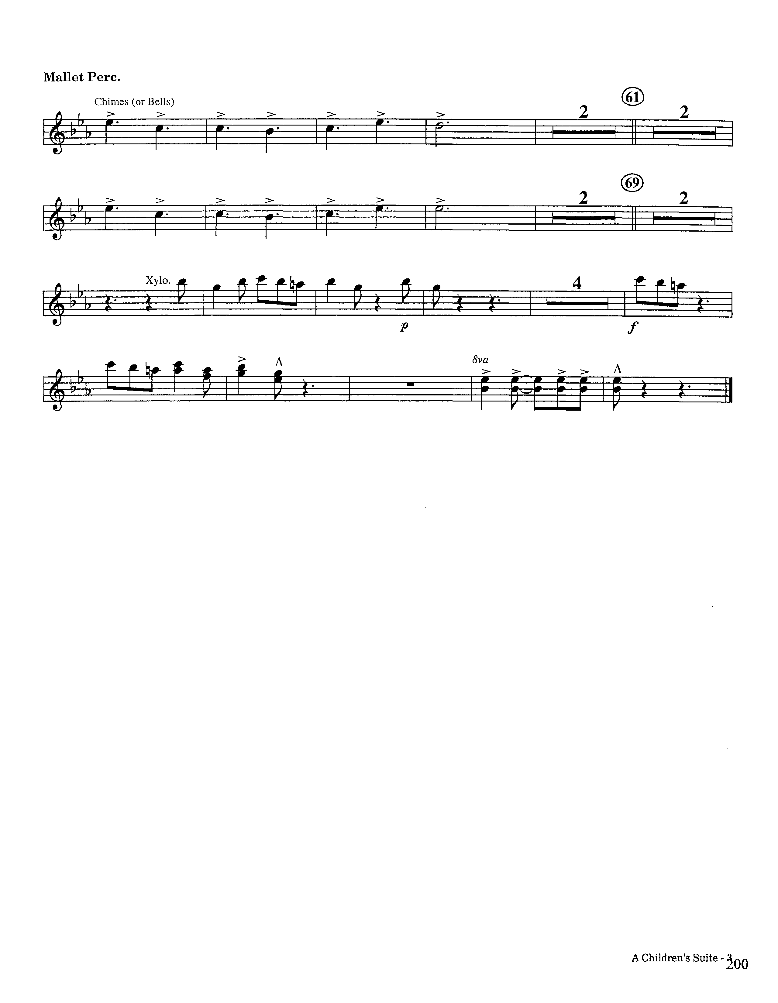 A Children's Suite (Instrumental) Mallets (Lifeway Worship / Arr. Ed Hogan)
