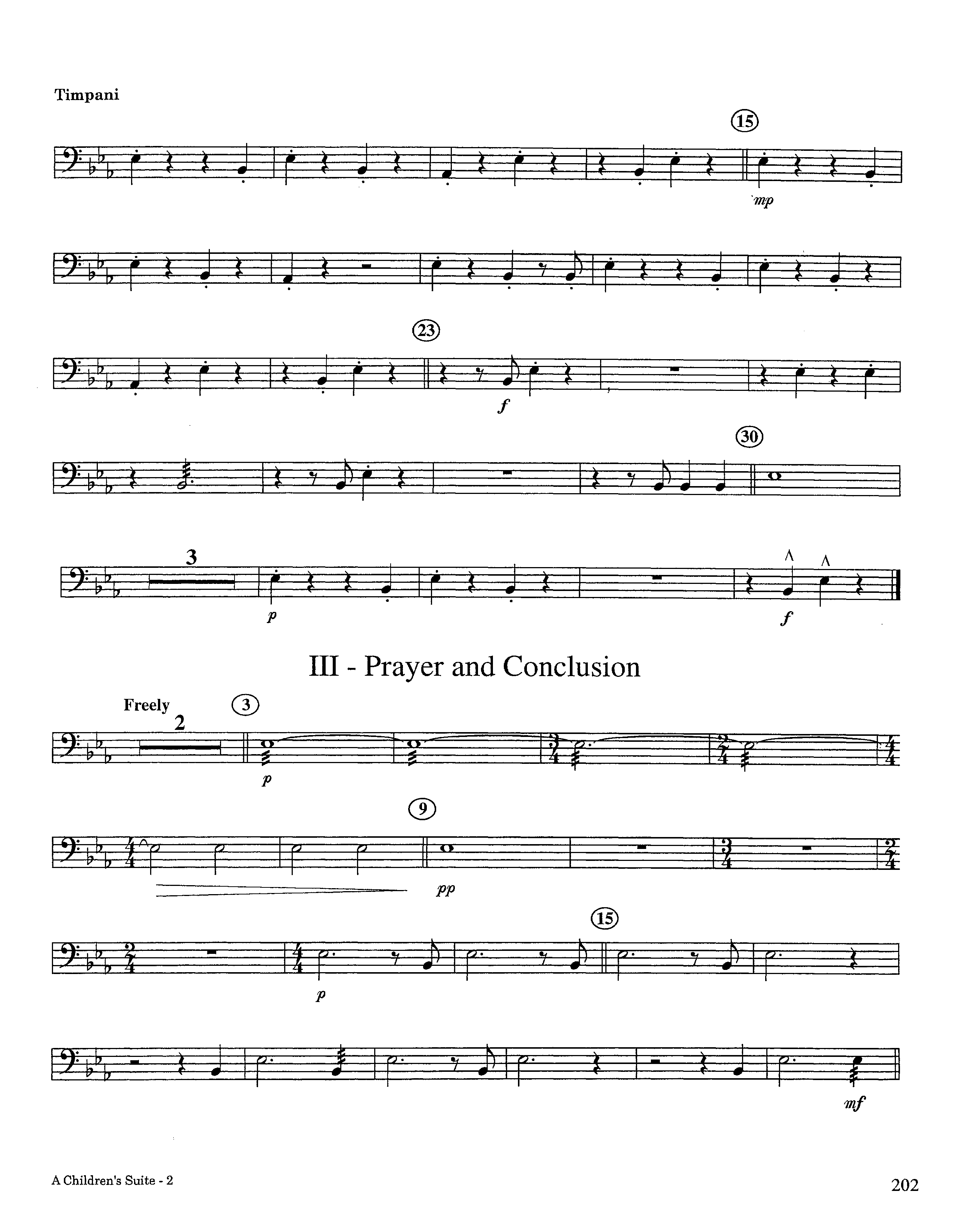 A Children's Suite (Instrumental) Timpani (Lifeway Worship / Arr. Ed Hogan)