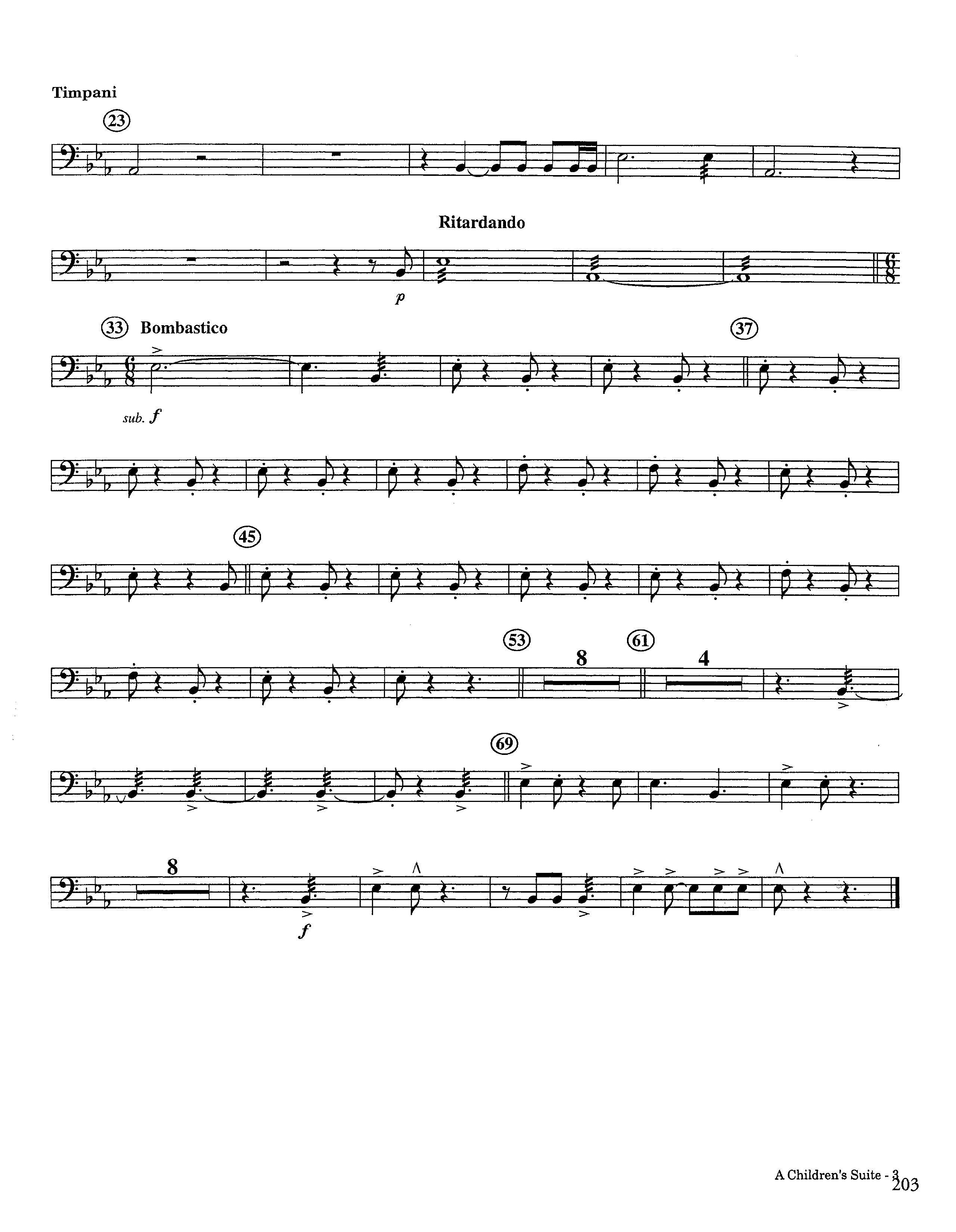 A Children's Suite (Instrumental) Timpani (Lifeway Worship / Arr. Ed Hogan)