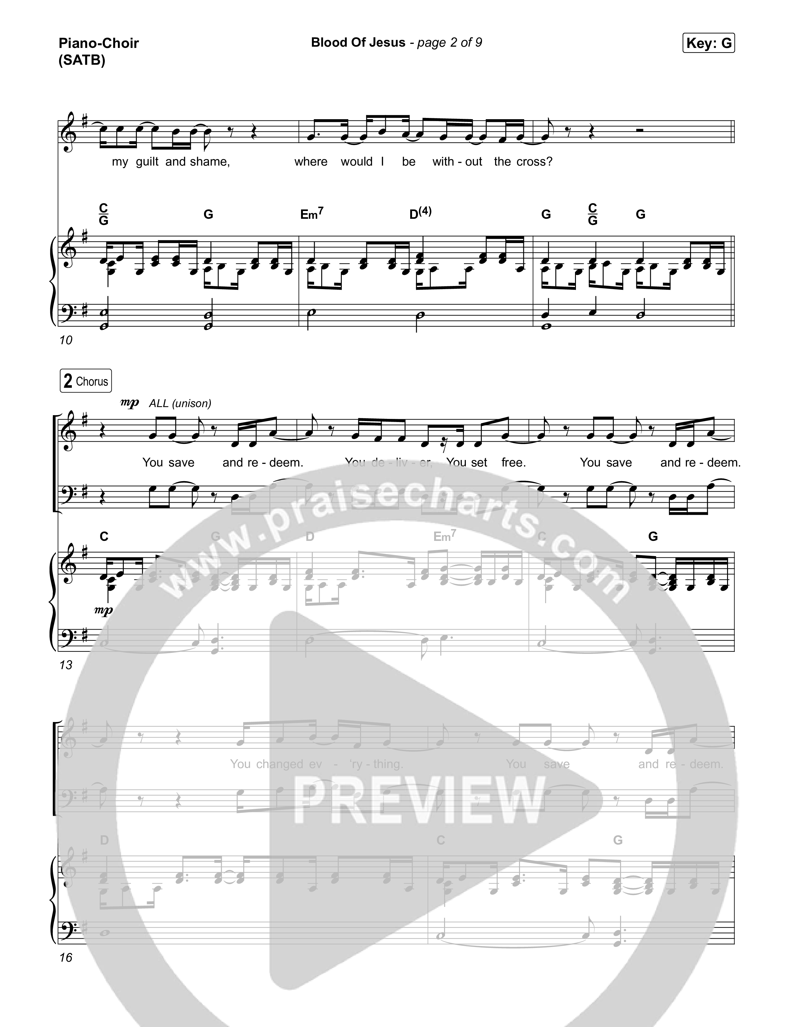 Blood Of Jesus Piano/Vocal Pack (UPPERROOM)