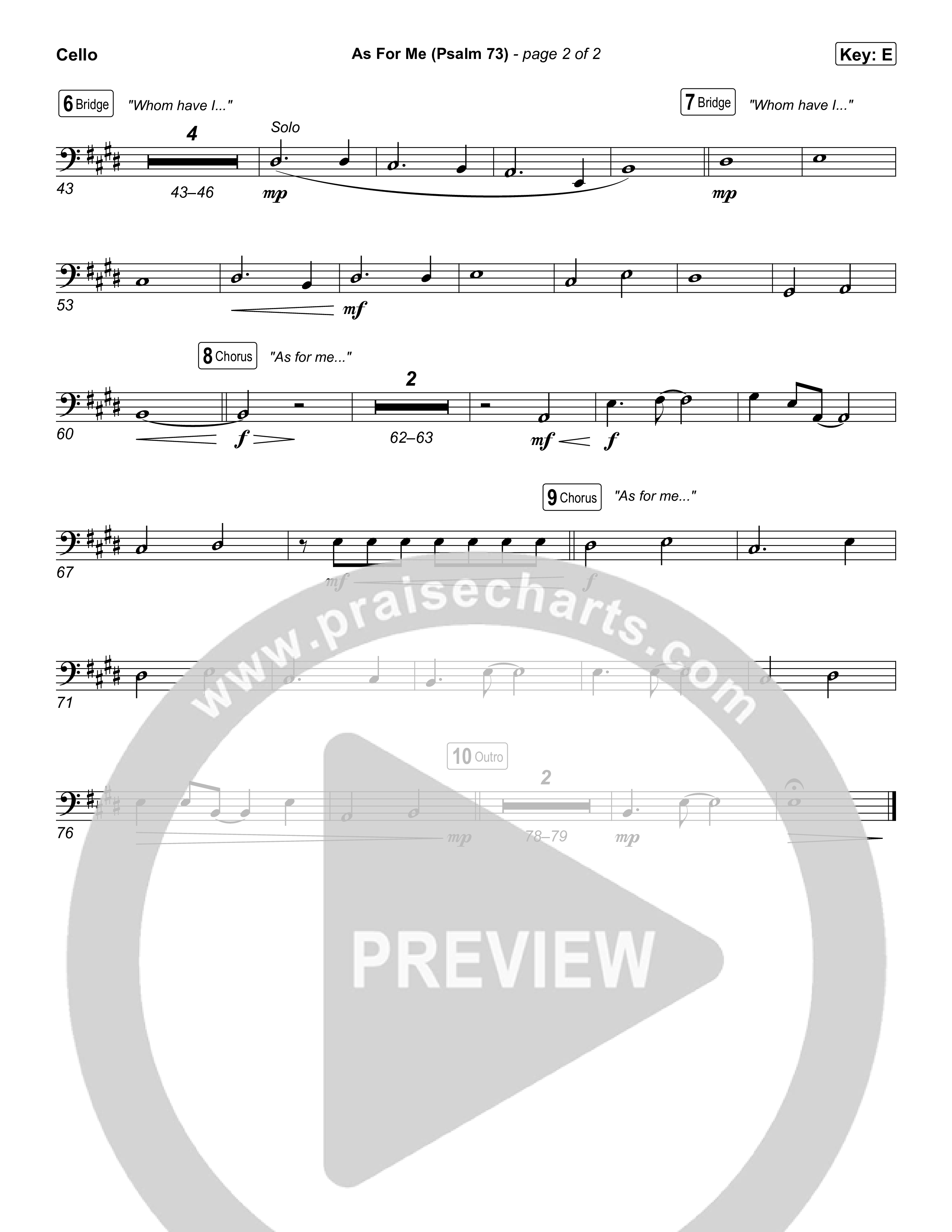 As For Me (Psalm 73) Cello (The Worship Initiative)