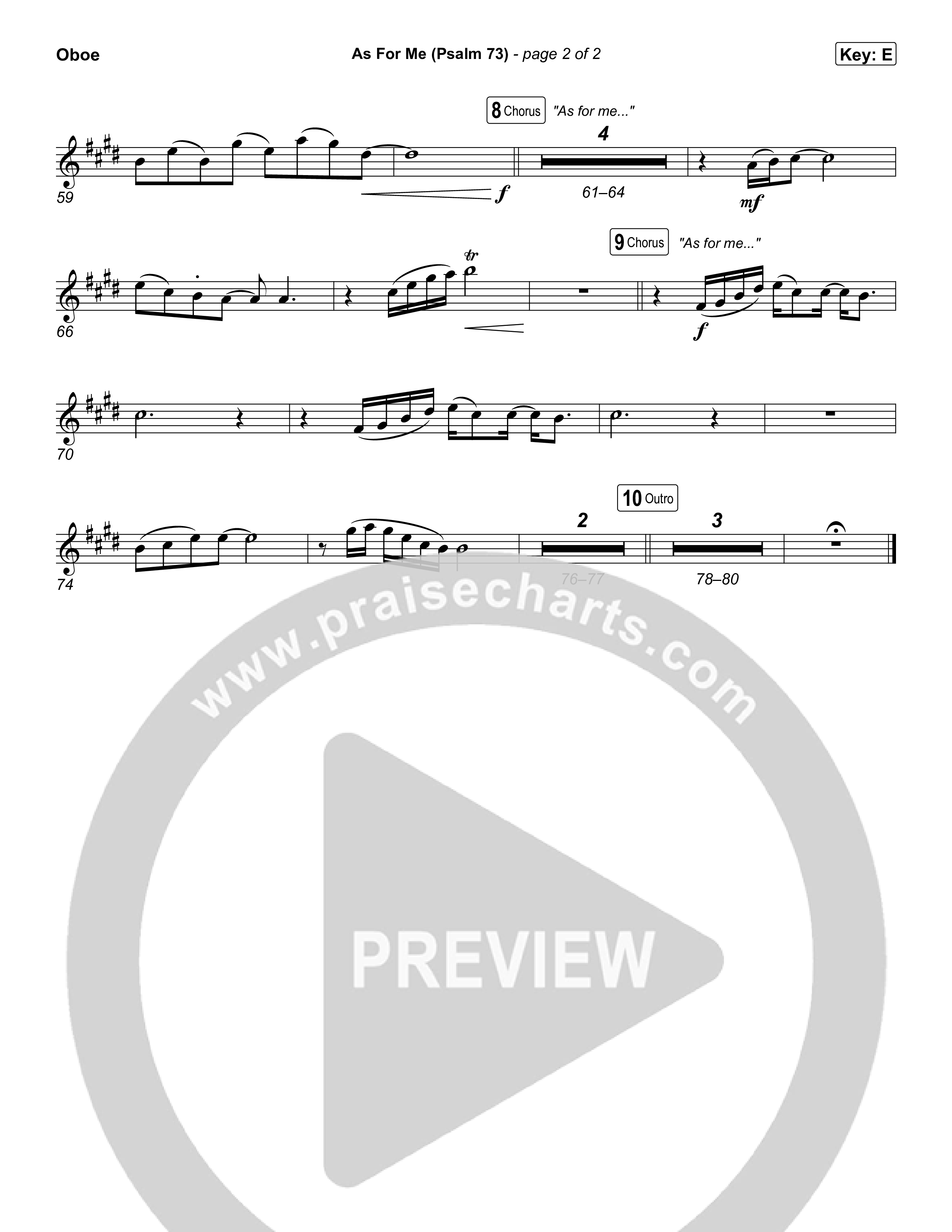 As For Me (Psalm 73) Oboe (The Worship Initiative)