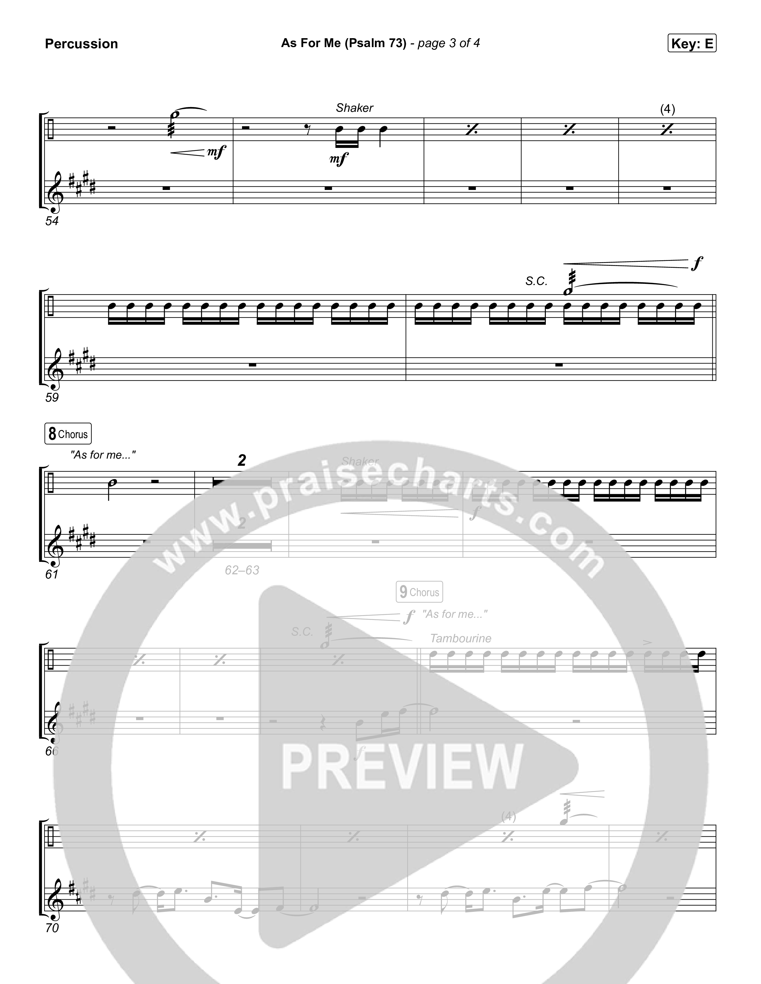 As For Me (Psalm 73) Percussion (The Worship Initiative)