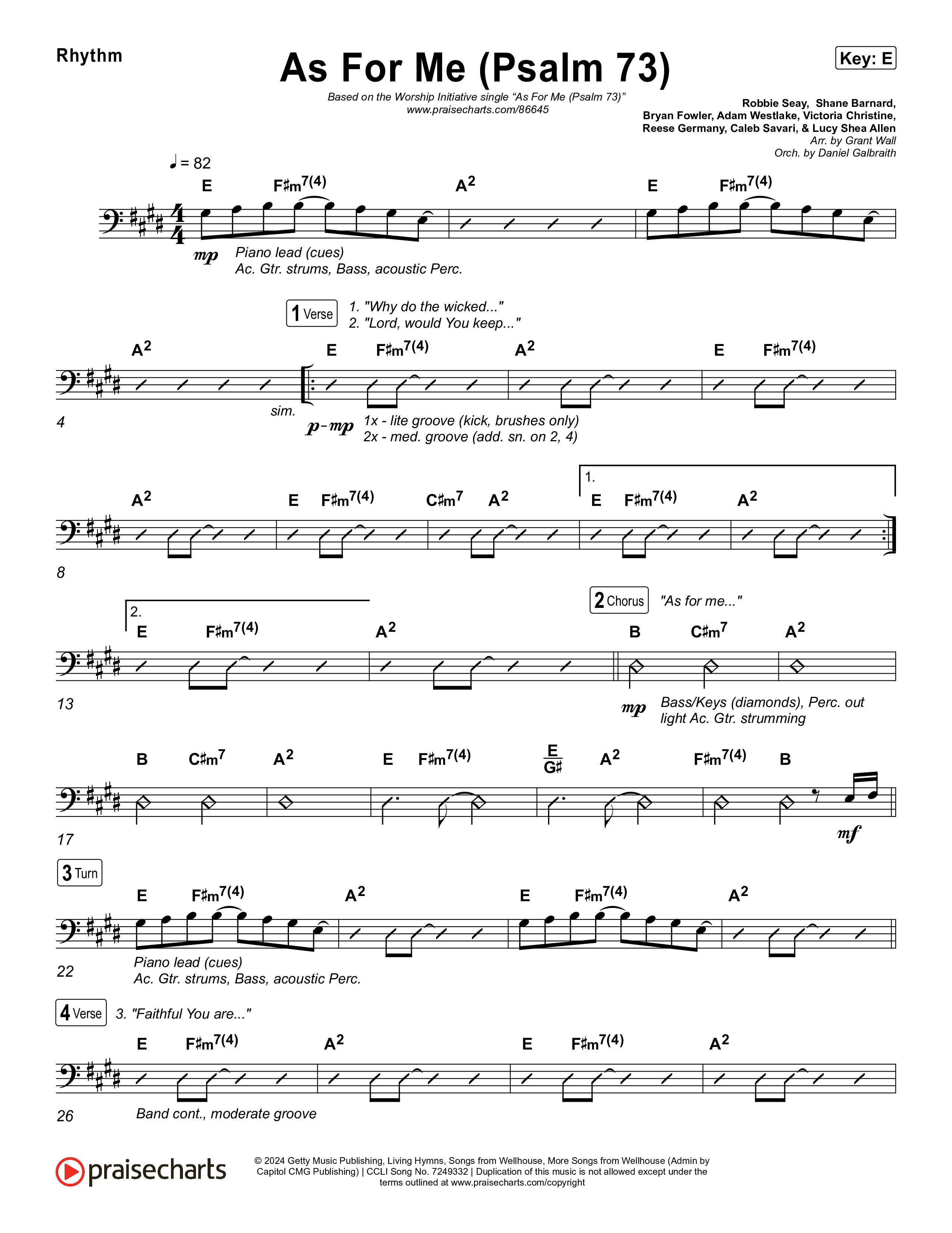 As For Me (Psalm 73) Rhythm Pack (The Worship Initiative)