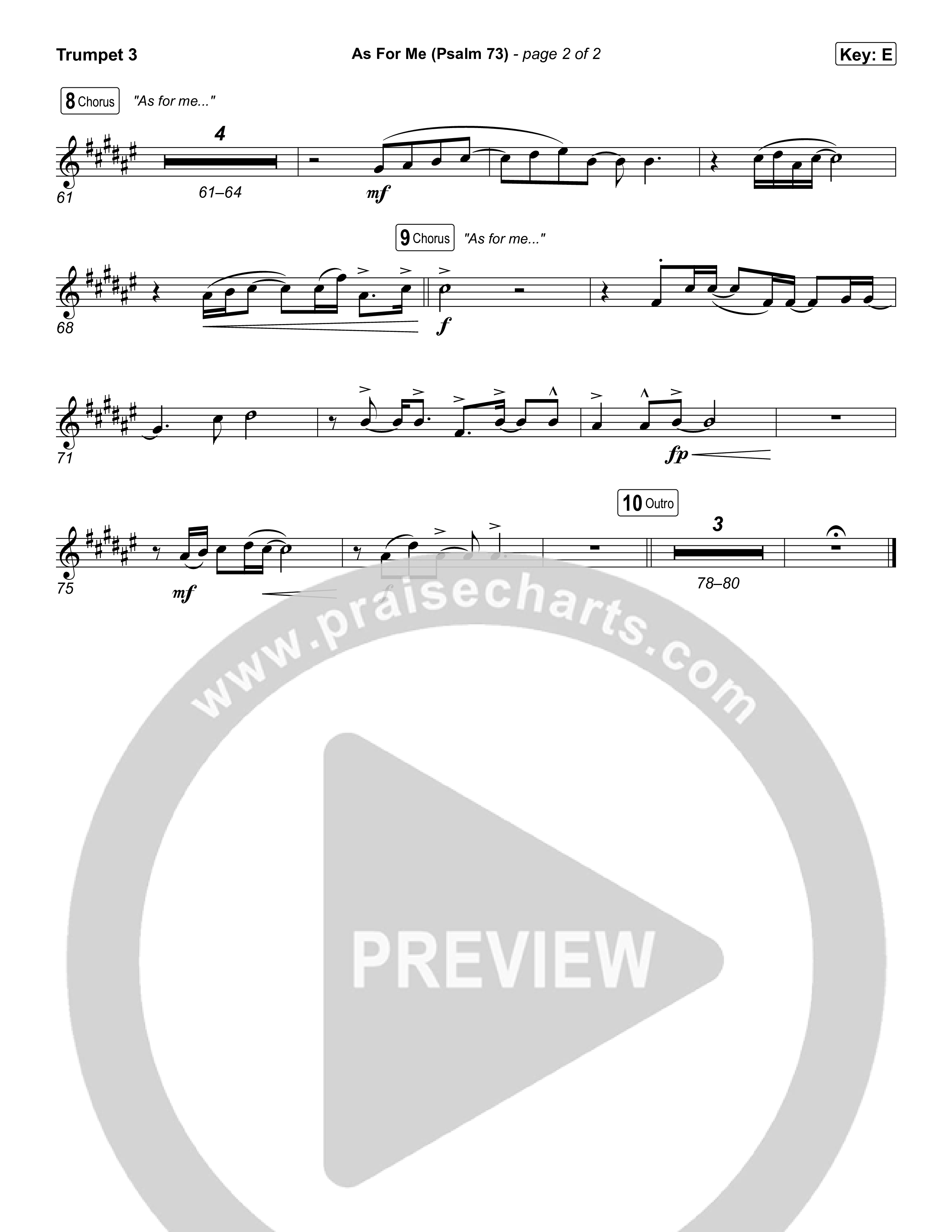 As For Me (Psalm 73) Trumpet 3 (The Worship Initiative)