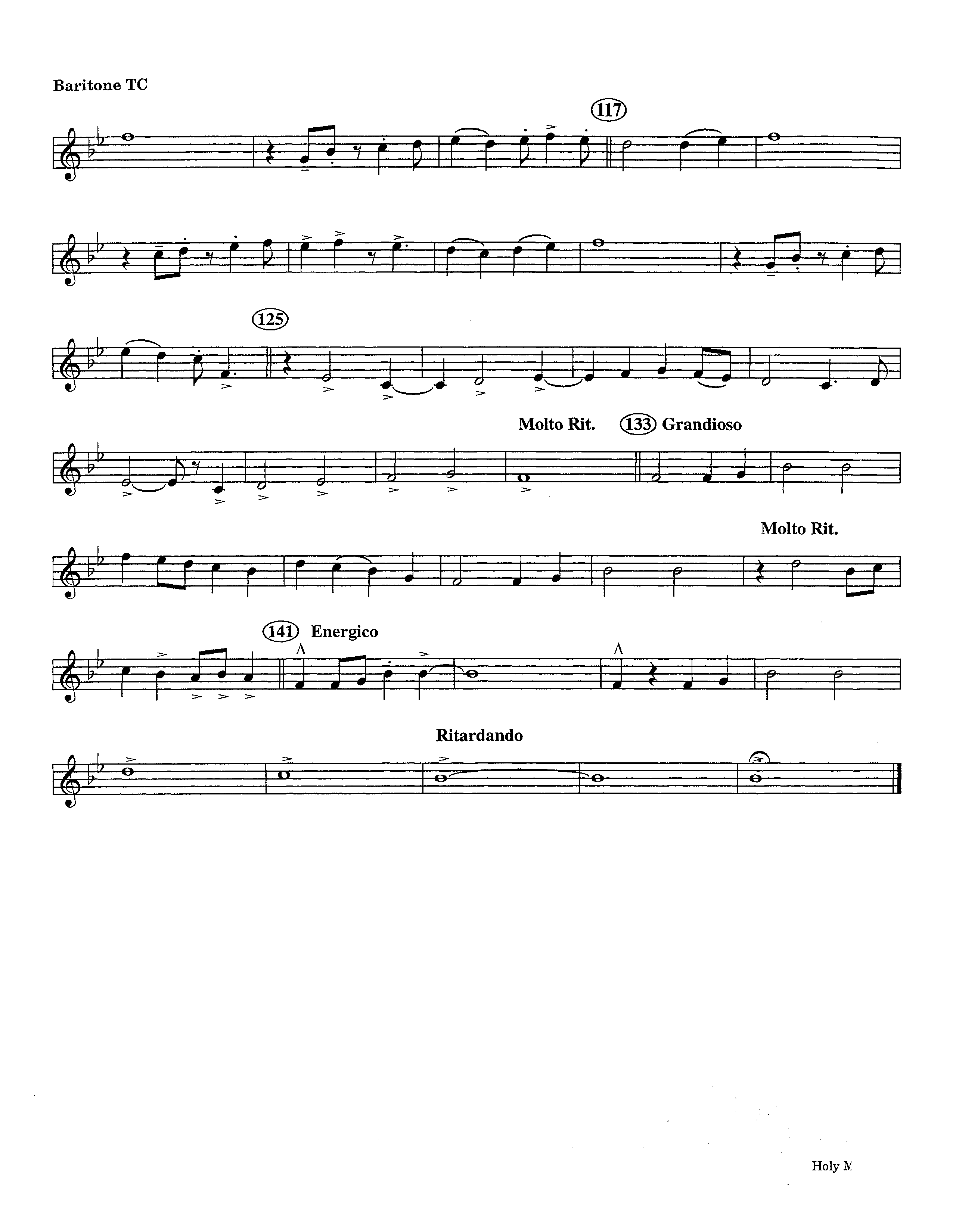Holy Manna (Instrumental) Baritone TC (Lifeway Worship / Arr. Ed Hogan)