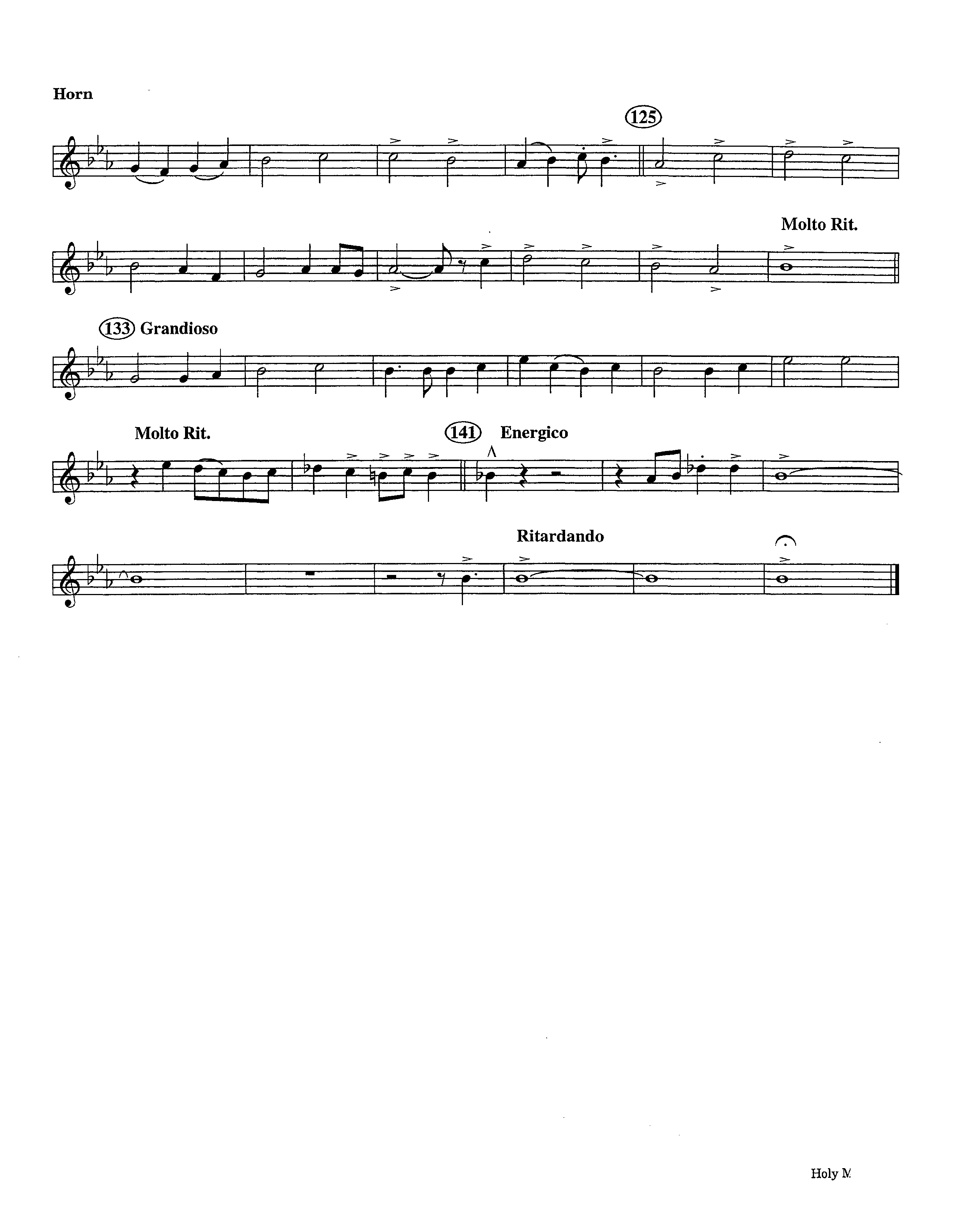 Holy Manna (Instrumental) French Horn (Lifeway Worship / Arr. Ed Hogan)