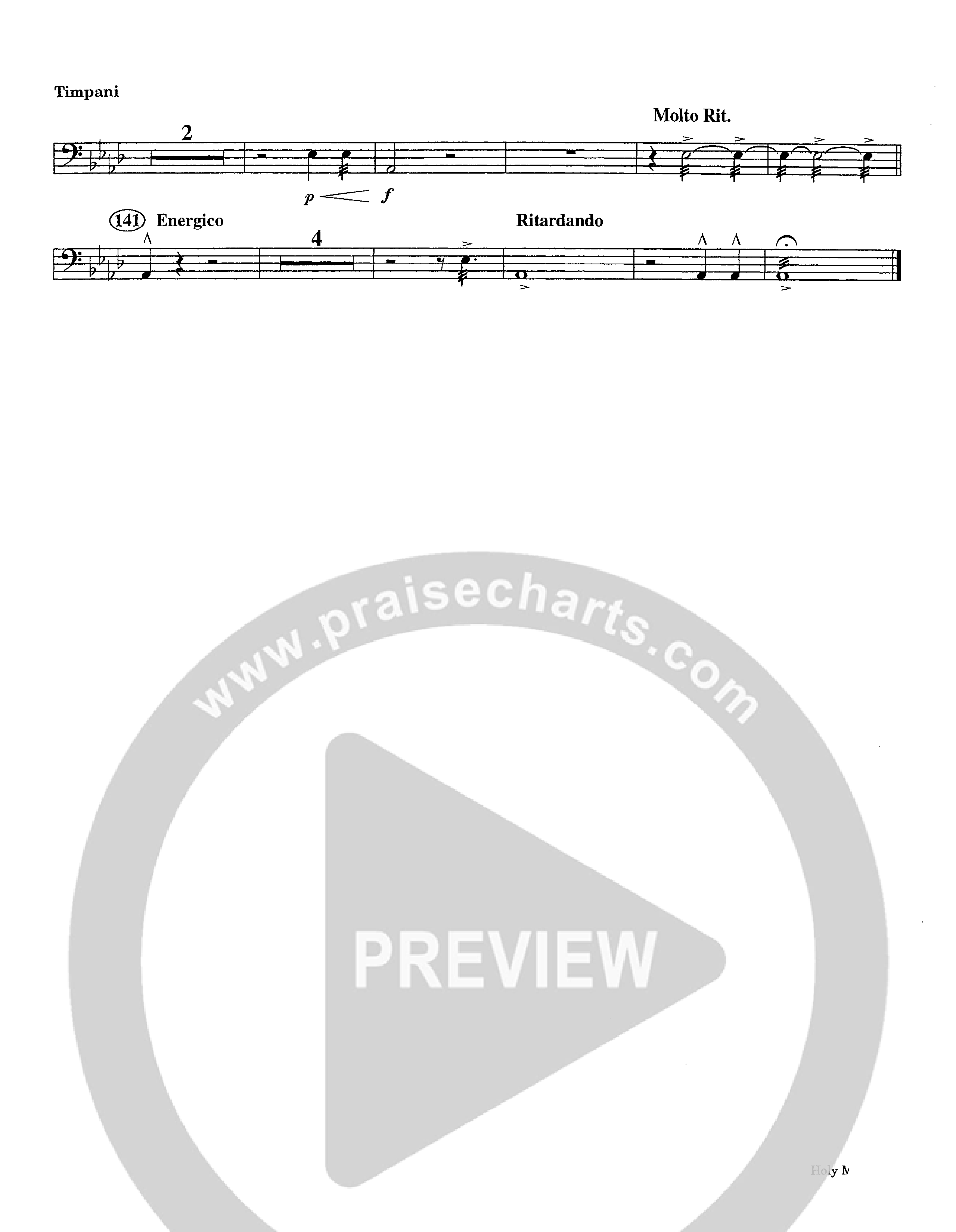Holy Manna (Instrumental) Timpani (Lifeway Worship / Arr. Ed Hogan)