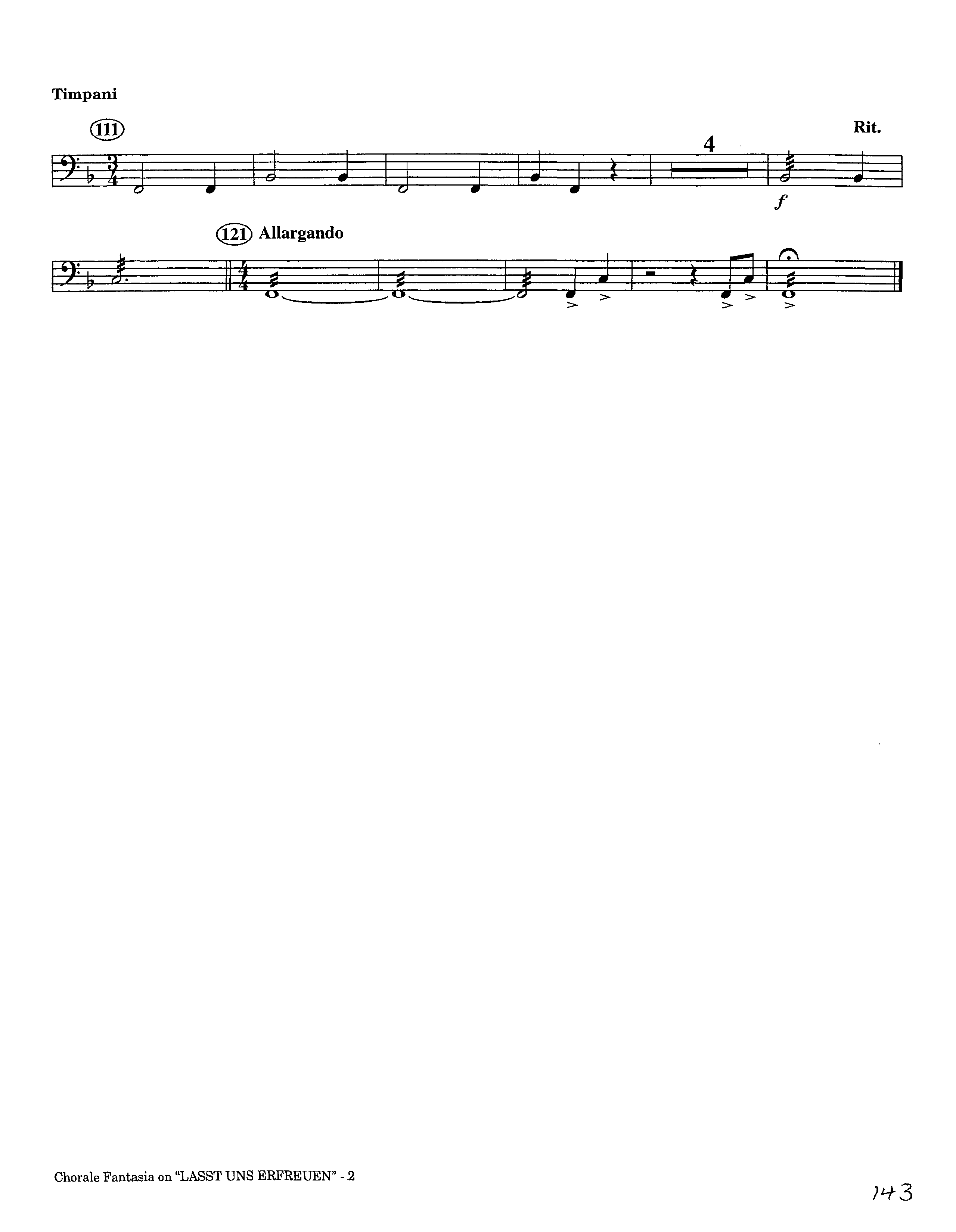 Chorale Fantasia (Instrumental) Timpani (Lifeway Worship / Arr. Jeff Cranfill)