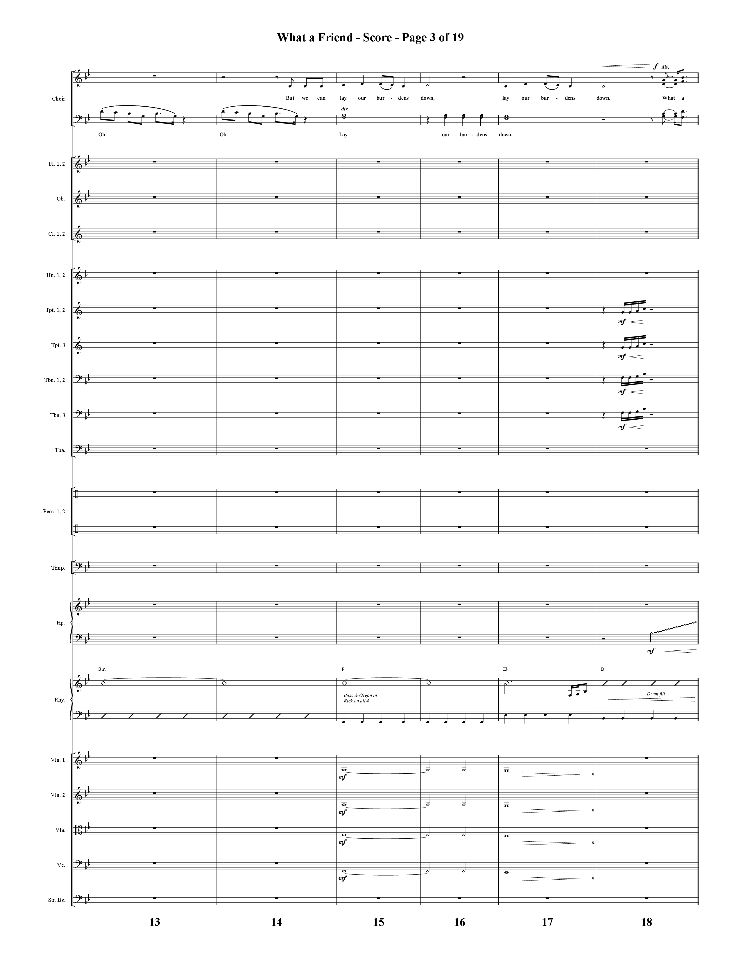 What A Friend (Choral Anthem SATB) Conductor's Score (Word Music Choral / Arr. Daniel Semsen)