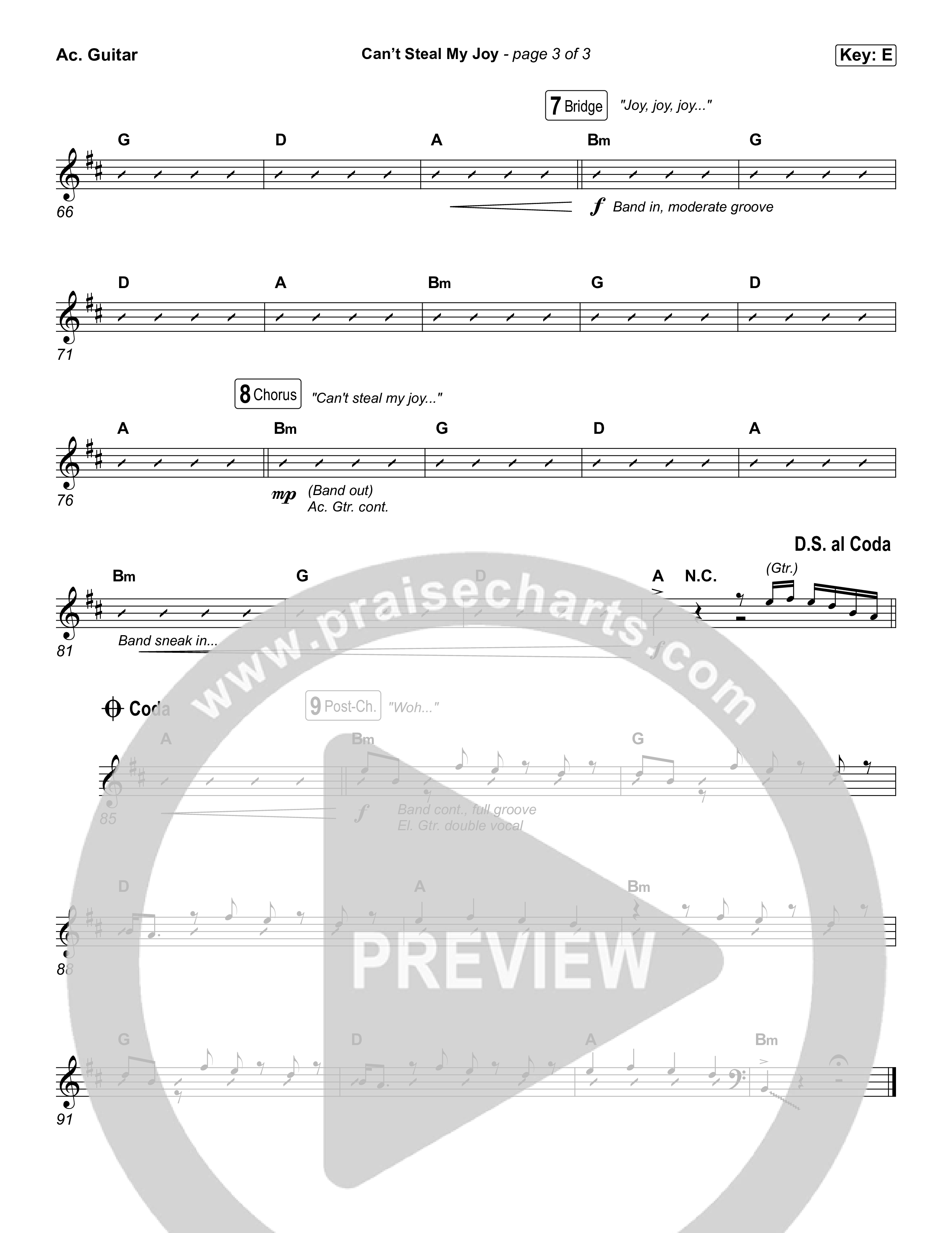 Can't Steal My Joy Acoustic Guitar (Josiah Queen)