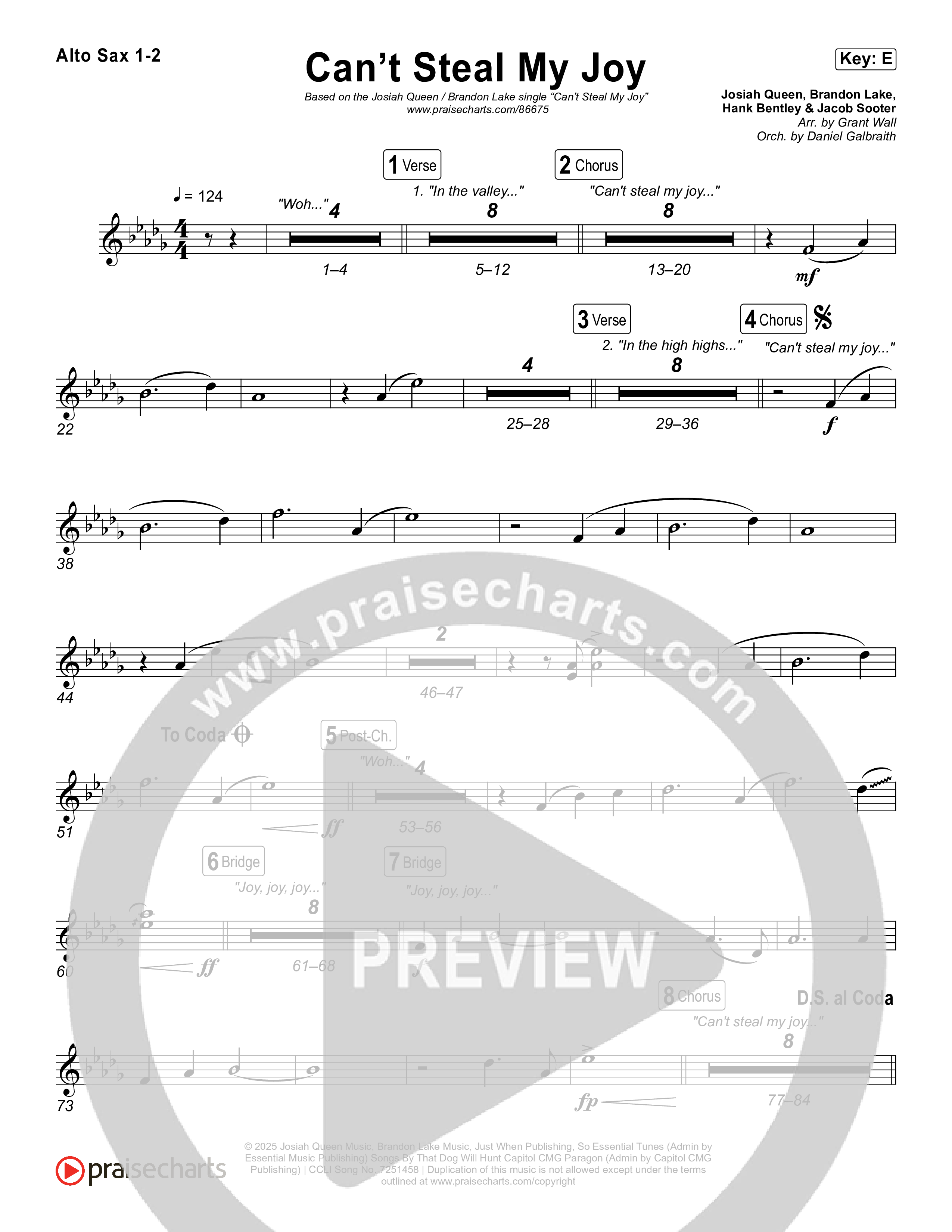Can't Steal My Joy Sax Pack (Josiah Queen)