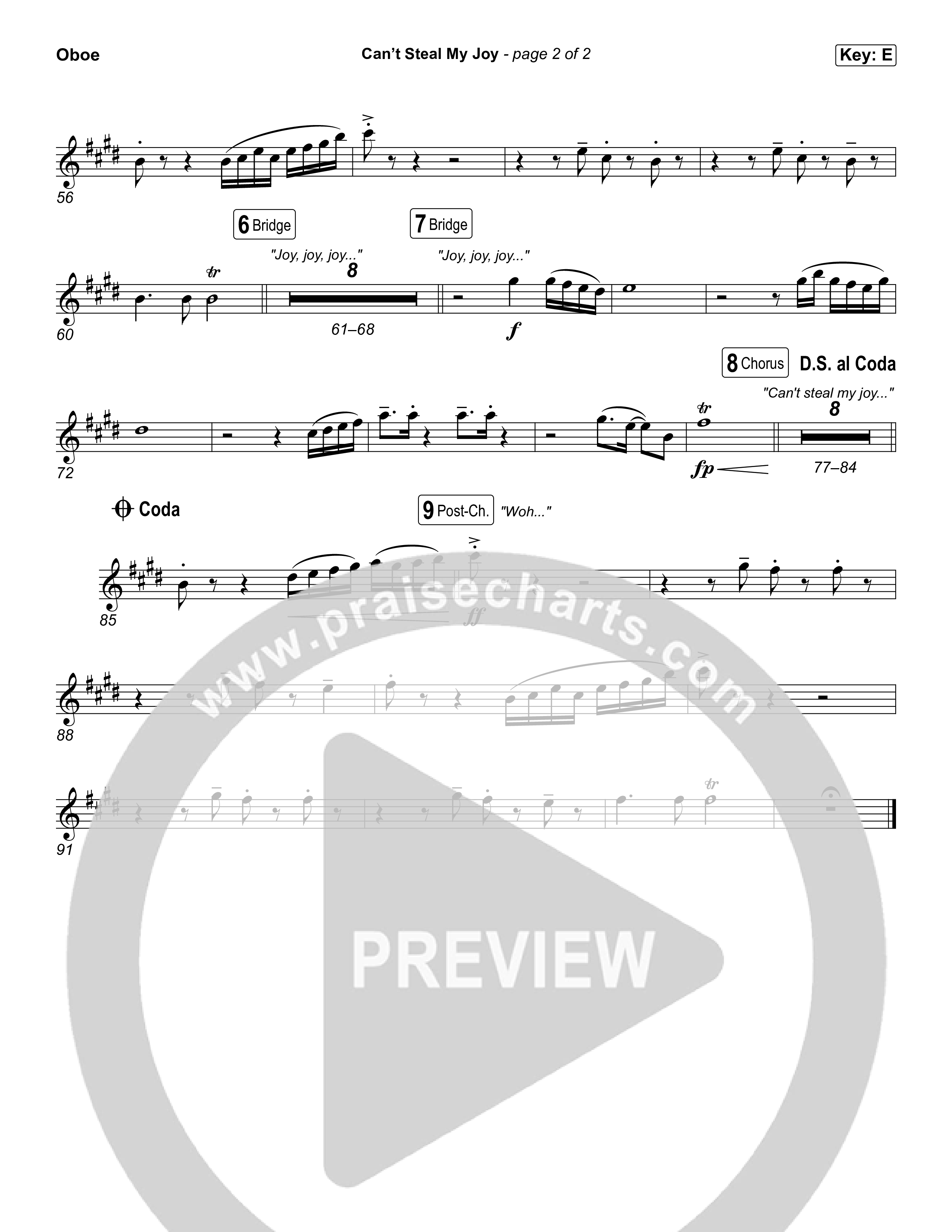 Can't Steal My Joy Oboe (Josiah Queen)