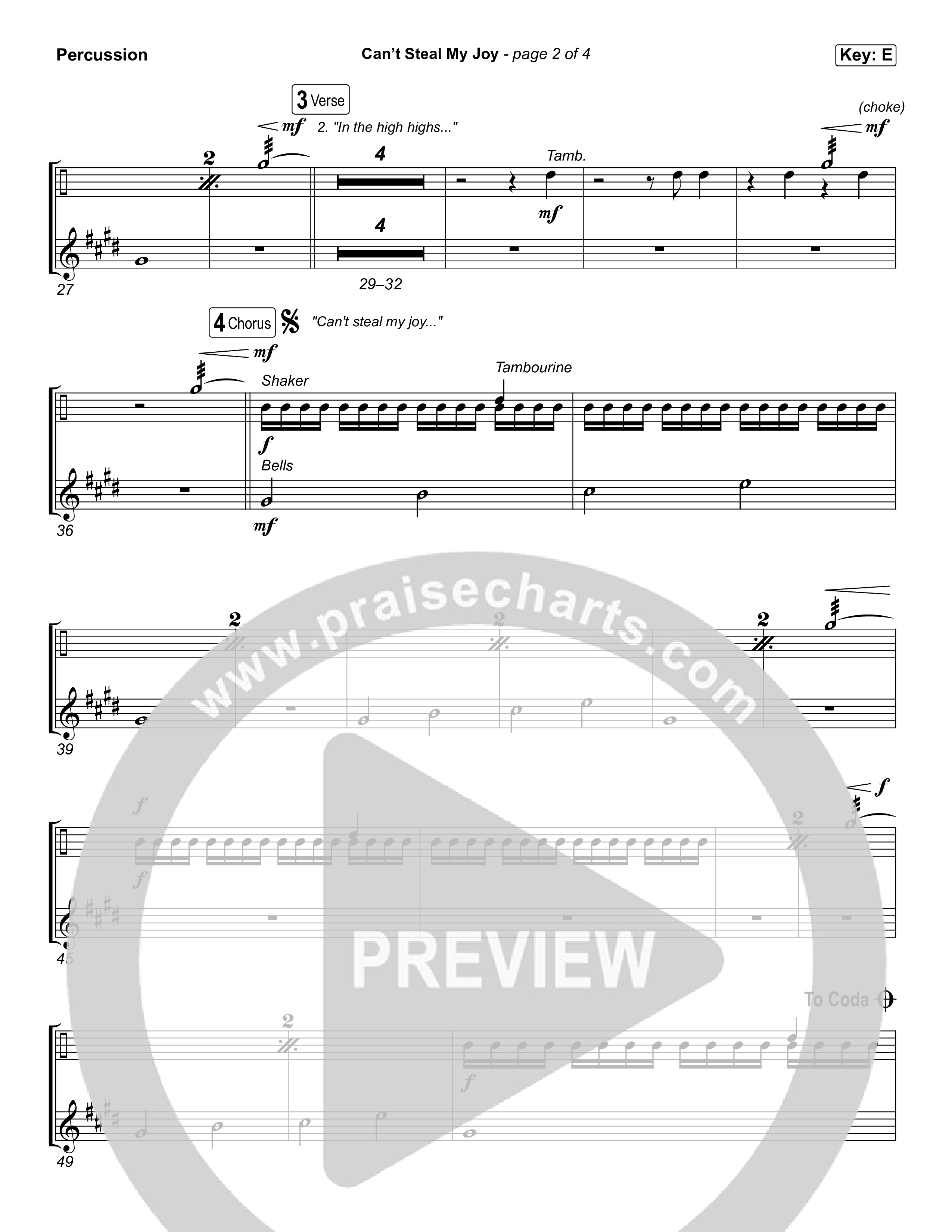 Can't Steal My Joy Percussion (Josiah Queen)